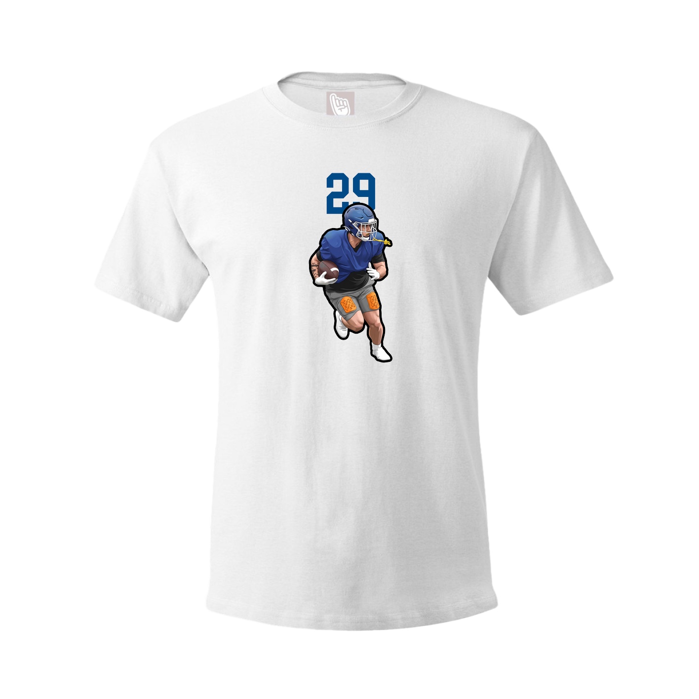 Youth Tee — Number Top in White
