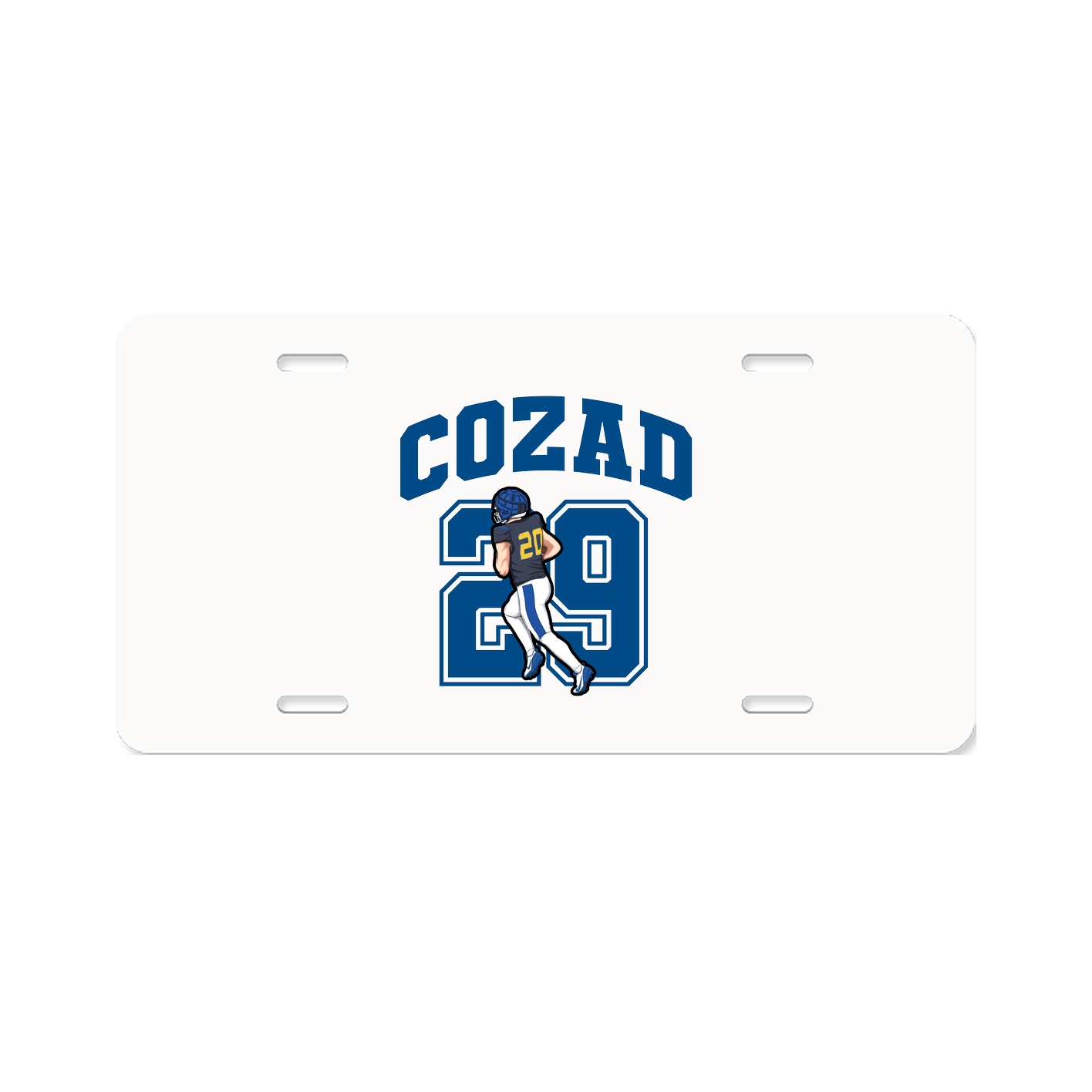 License Plate — Number in Classic