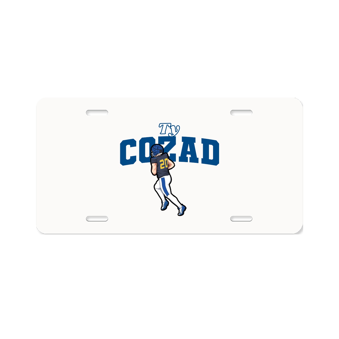 License Plate — Name Arch in Classic