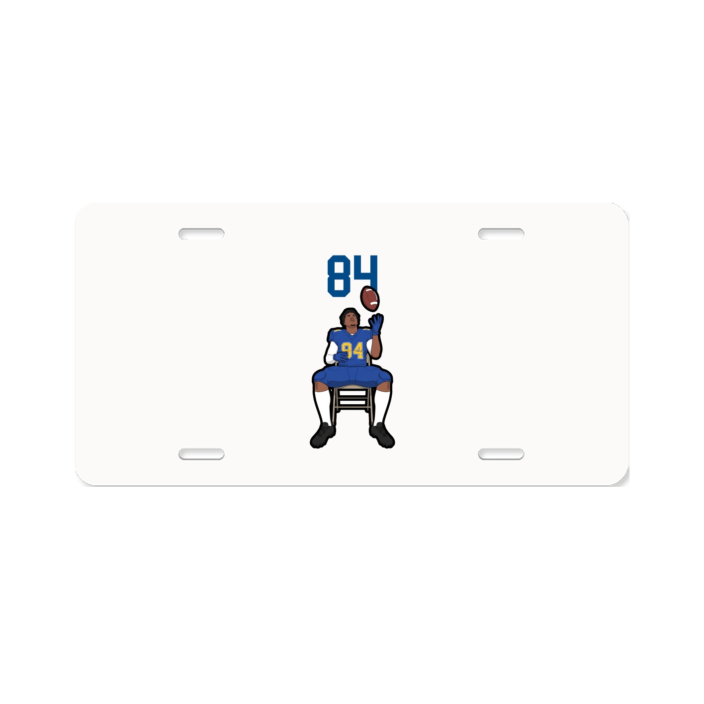License Plate — Number Top in Classic