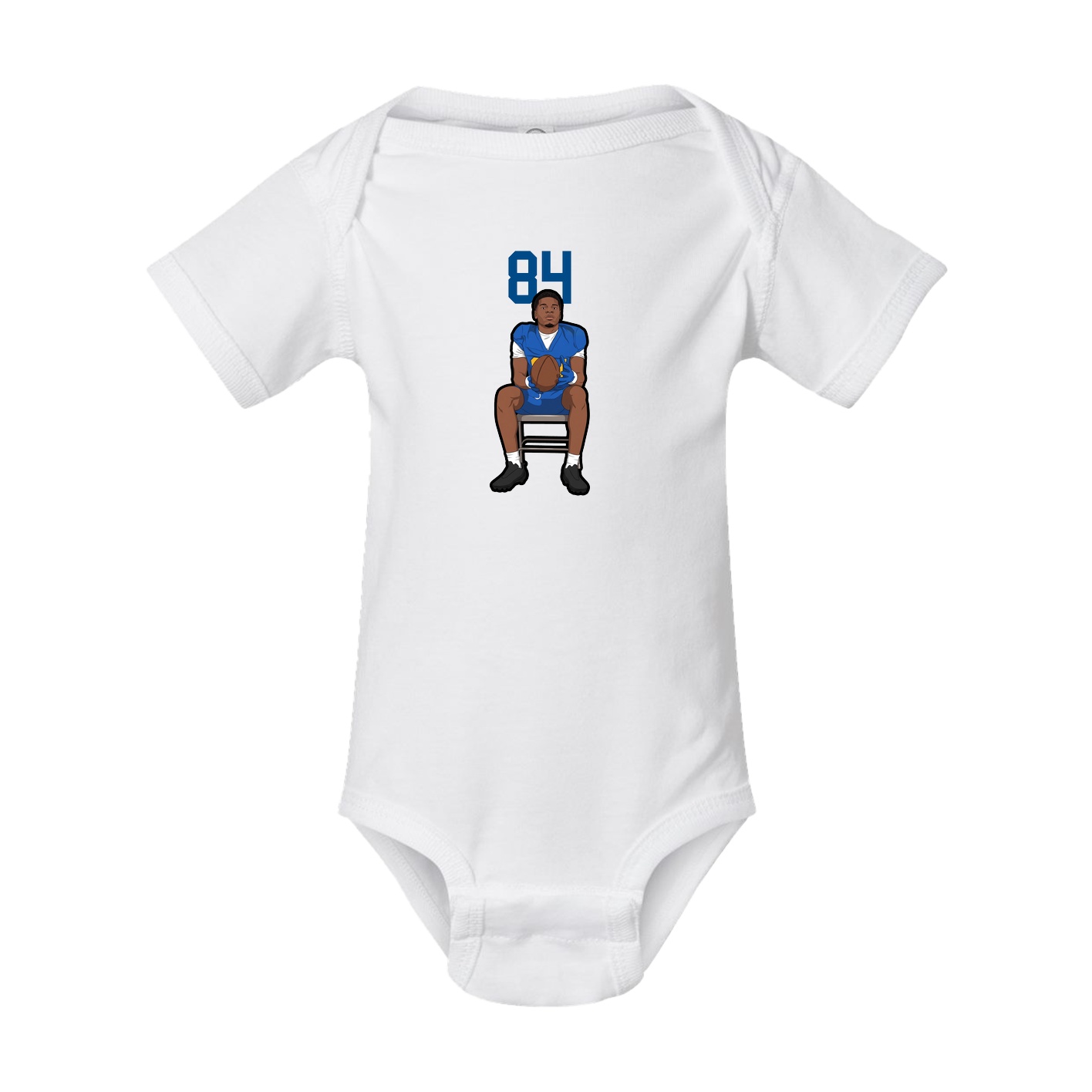 Baby Onesie — Number Top in White