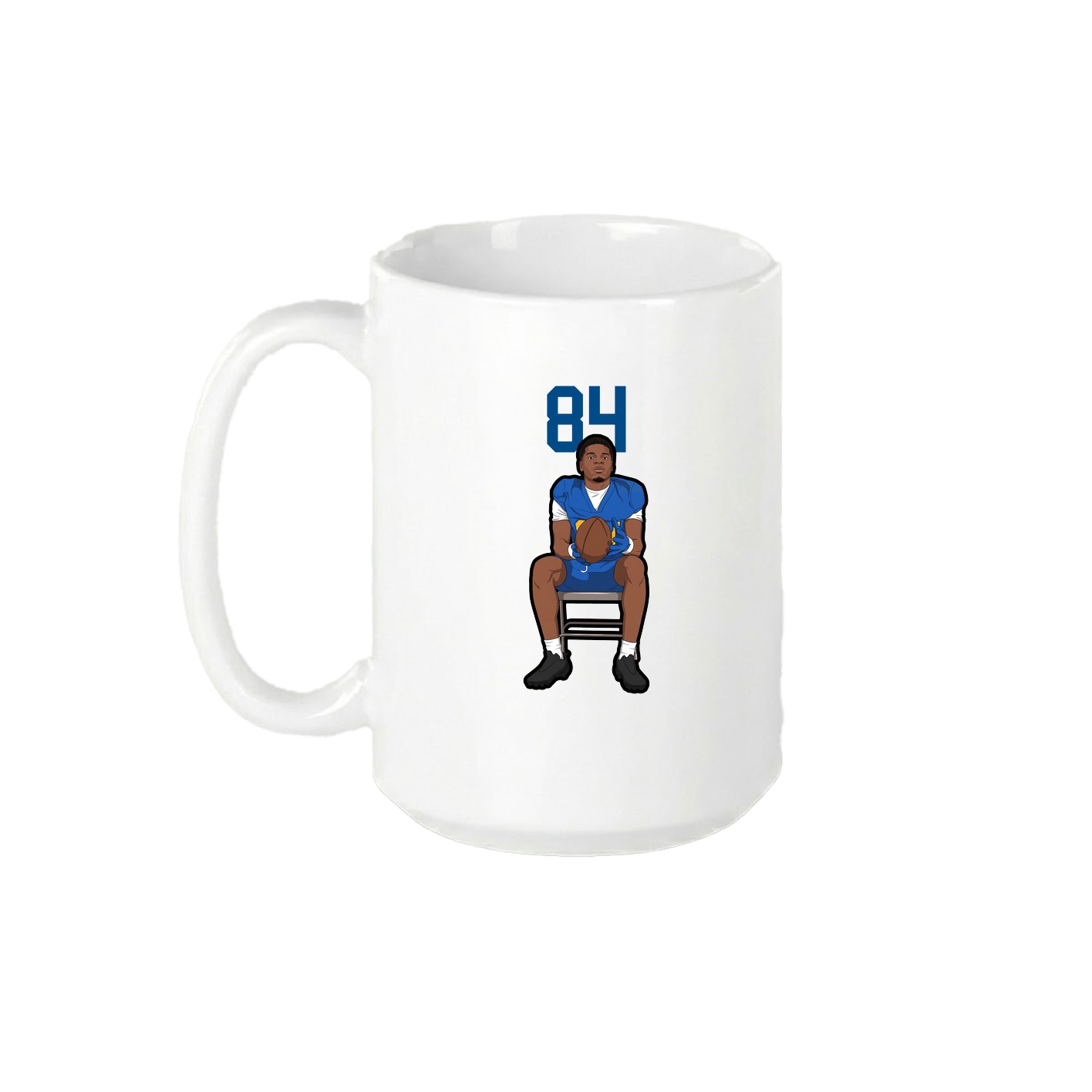 15oz Coffee Mug — Number Top in White