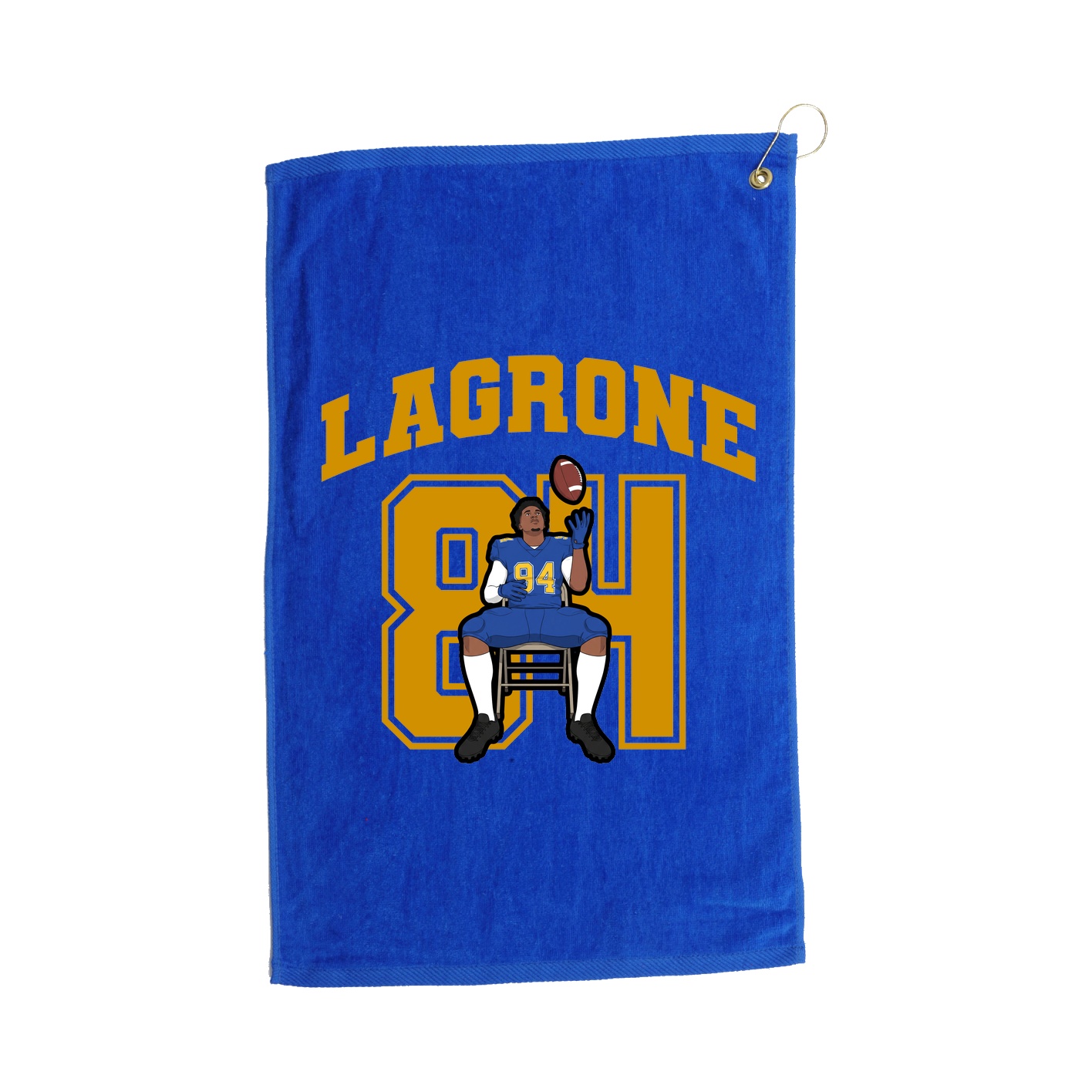Golf Towel — Number in Royal
