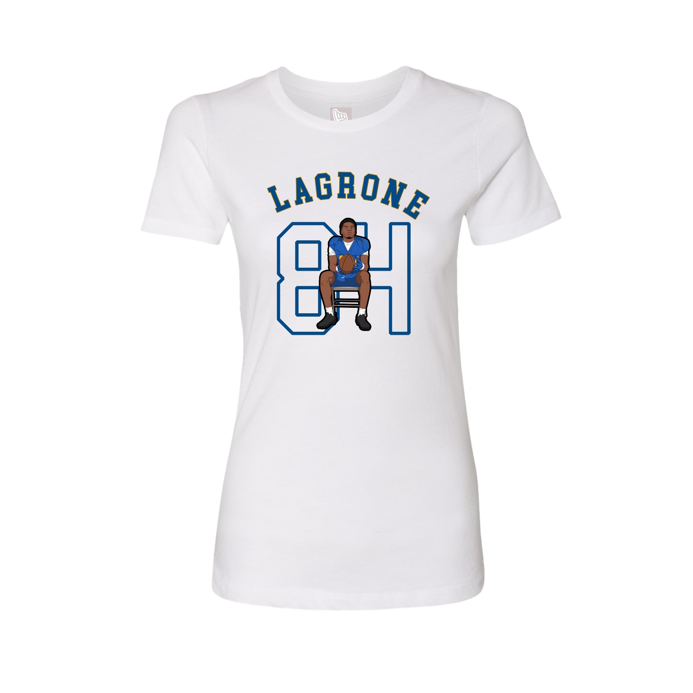 Fitted Women's Tee — Shirsey Arch in White