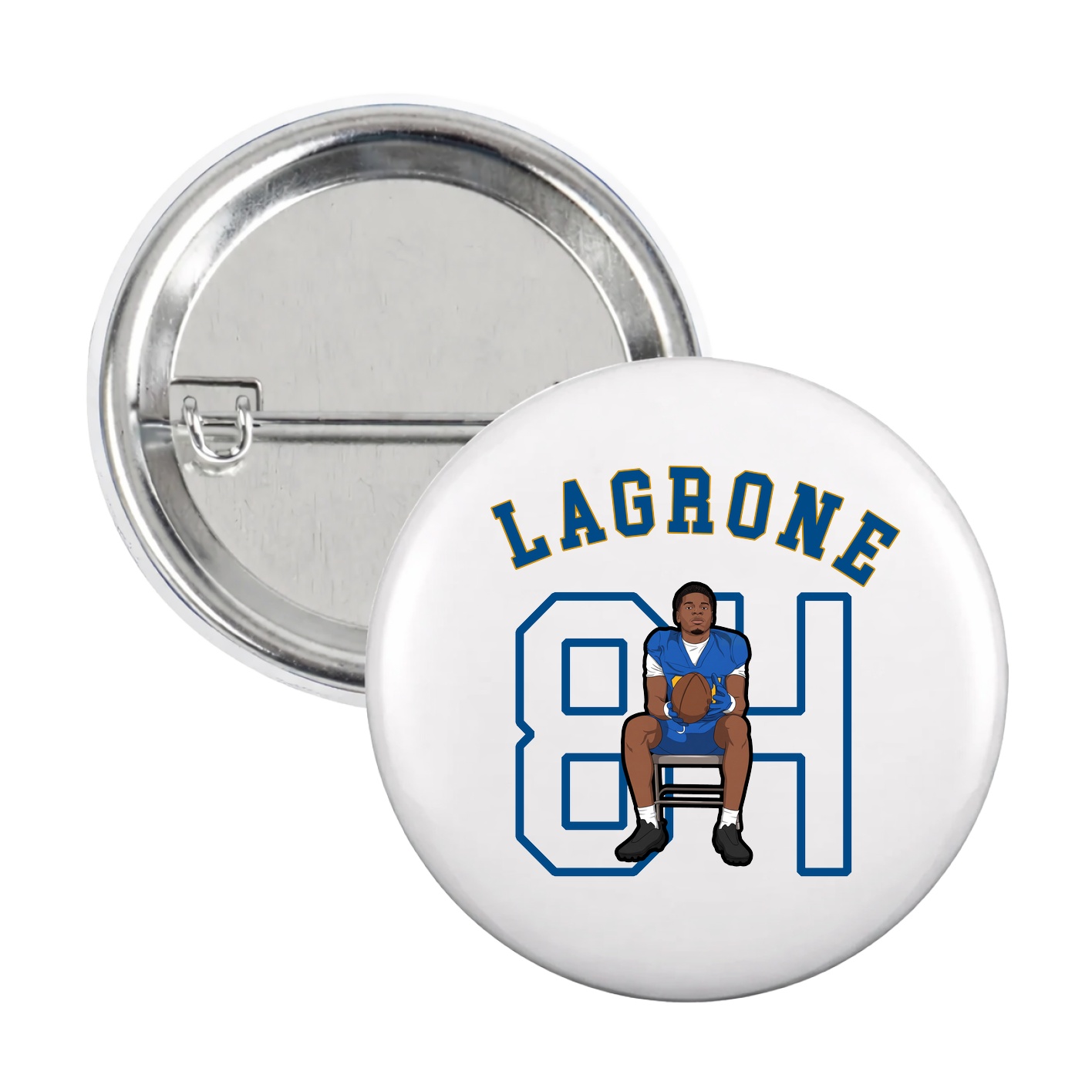 Game Day Button — Shirsey Arch in White