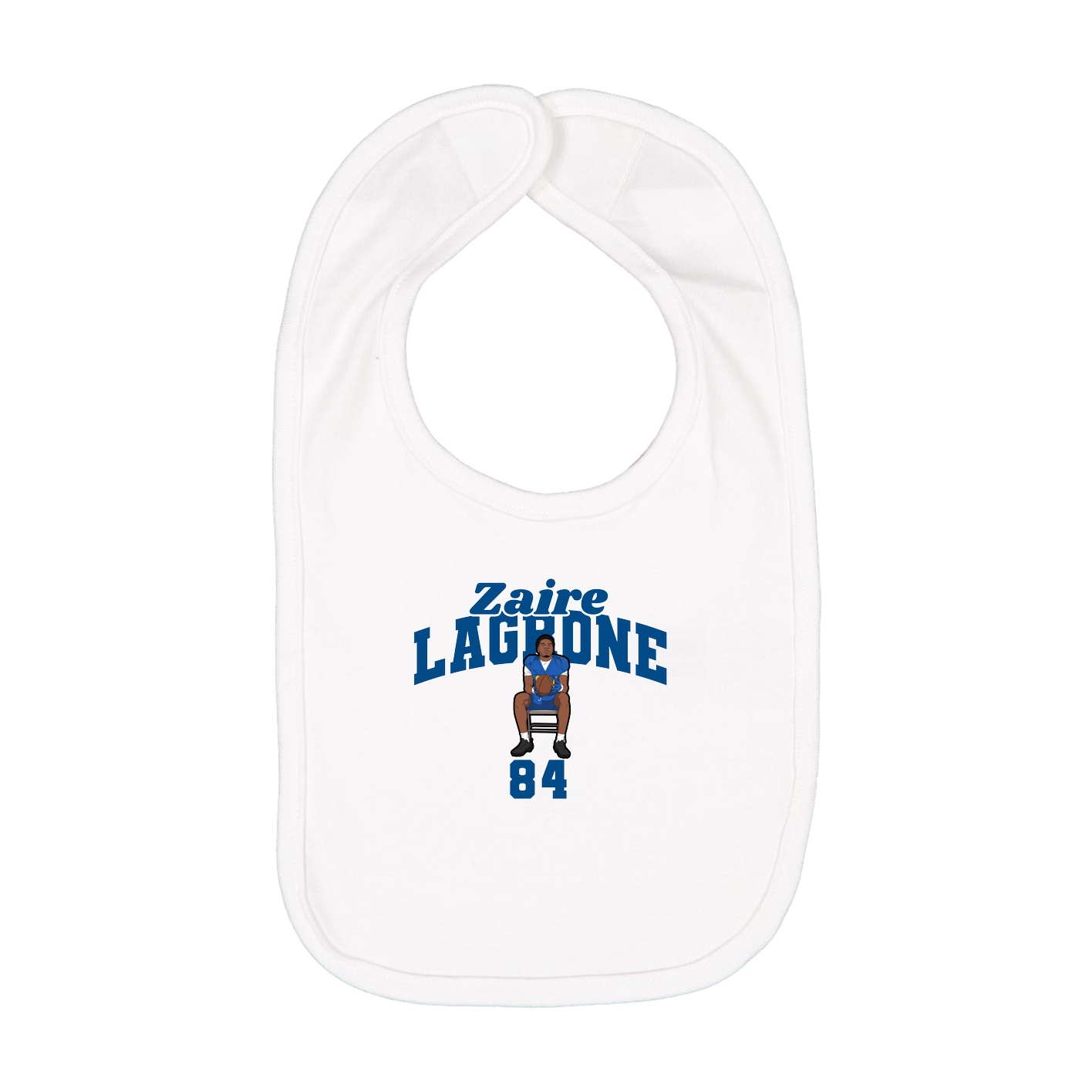 Infant Bib — Signature Arch in White