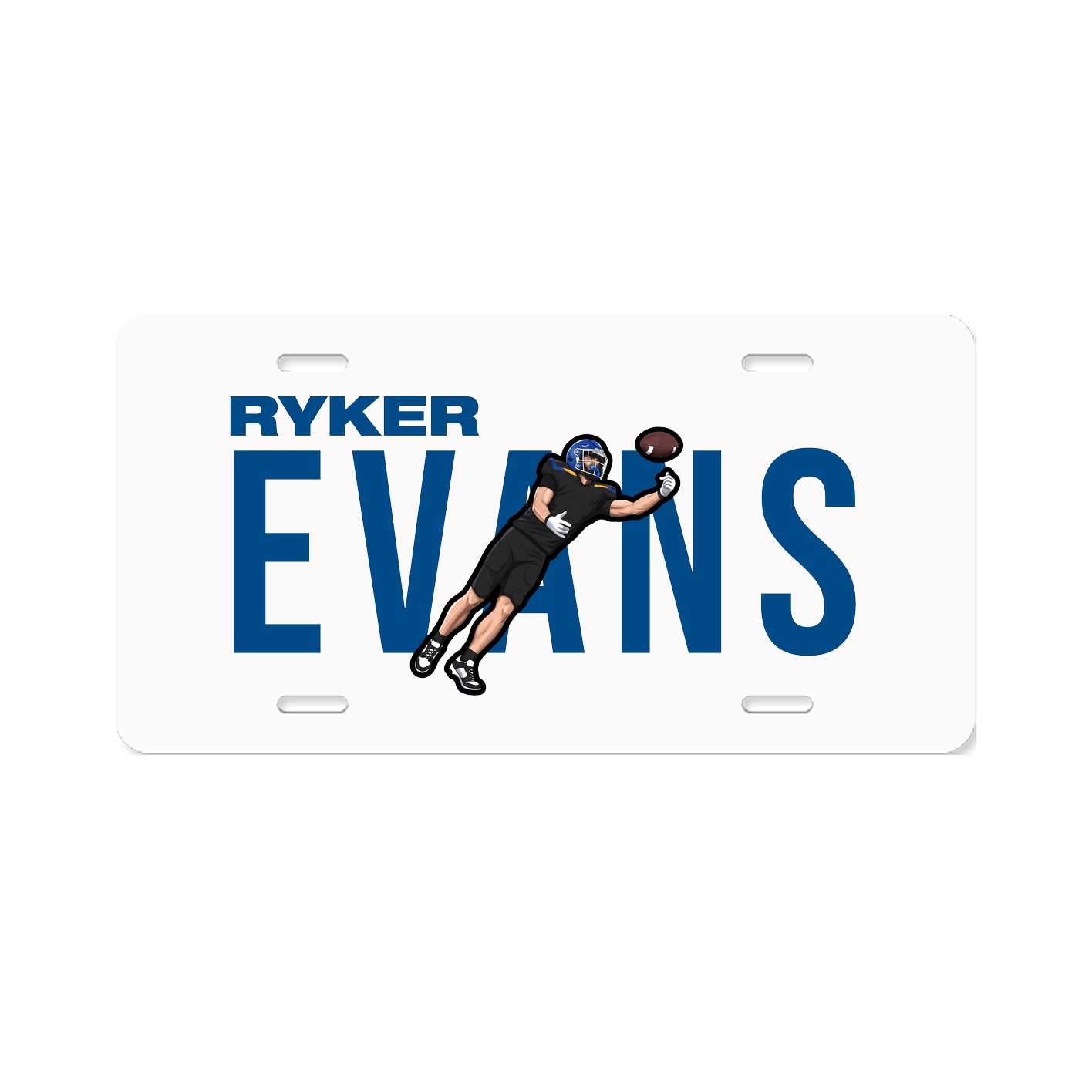 License Plate — Player Name in Classic