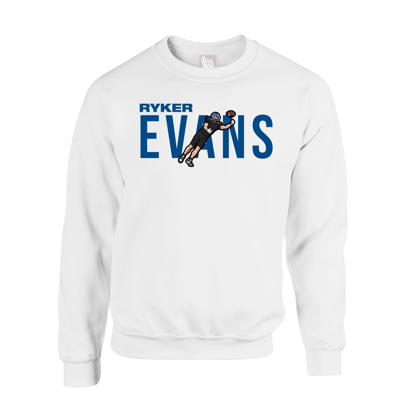 Fleece Crew — Player Name in White