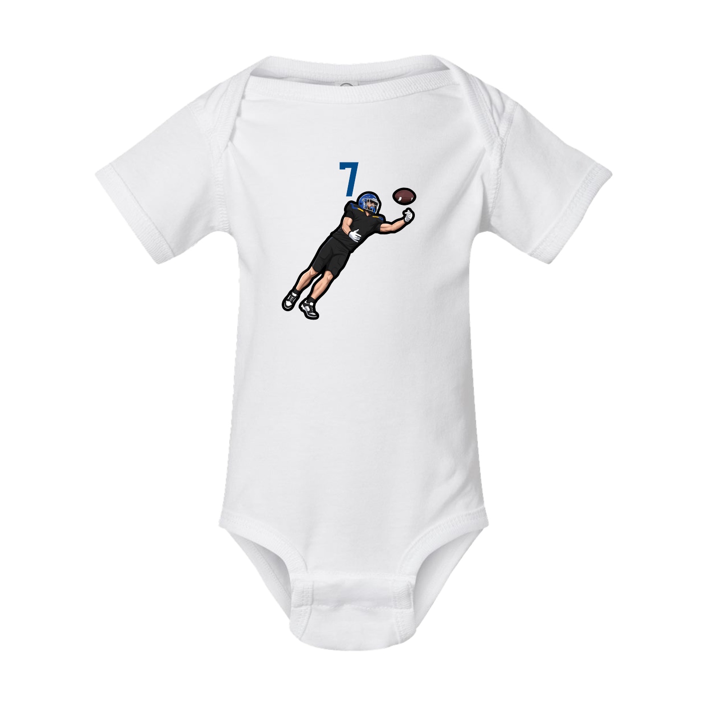Baby Onesie — Number Top in White