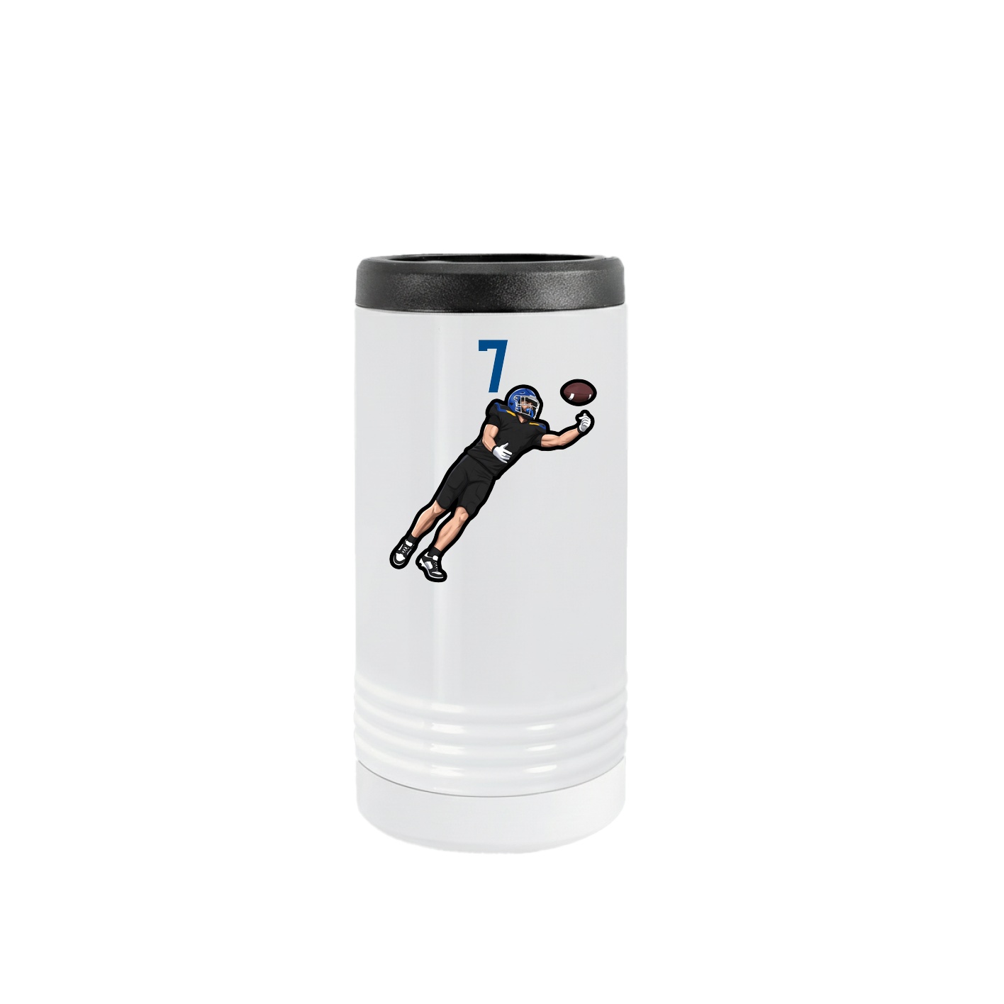 Slim Beverage Holder — Number Top in White