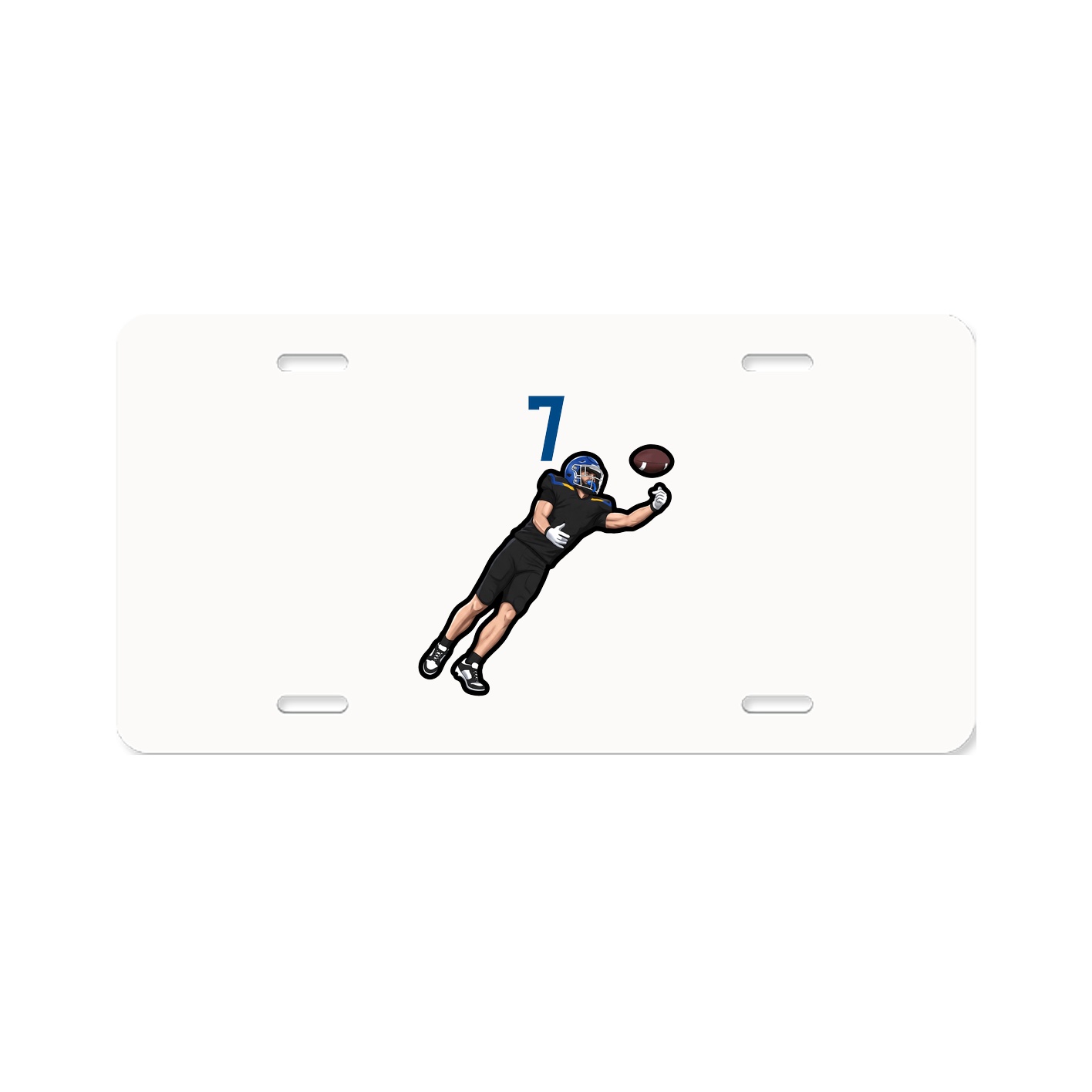 License Plate — Number Top in Classic
