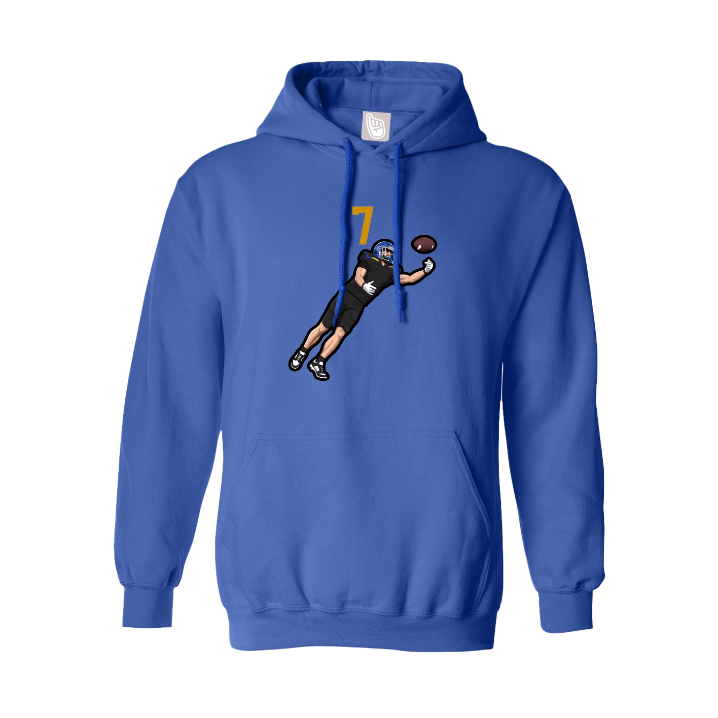 Hoodie — Number Top in Royal