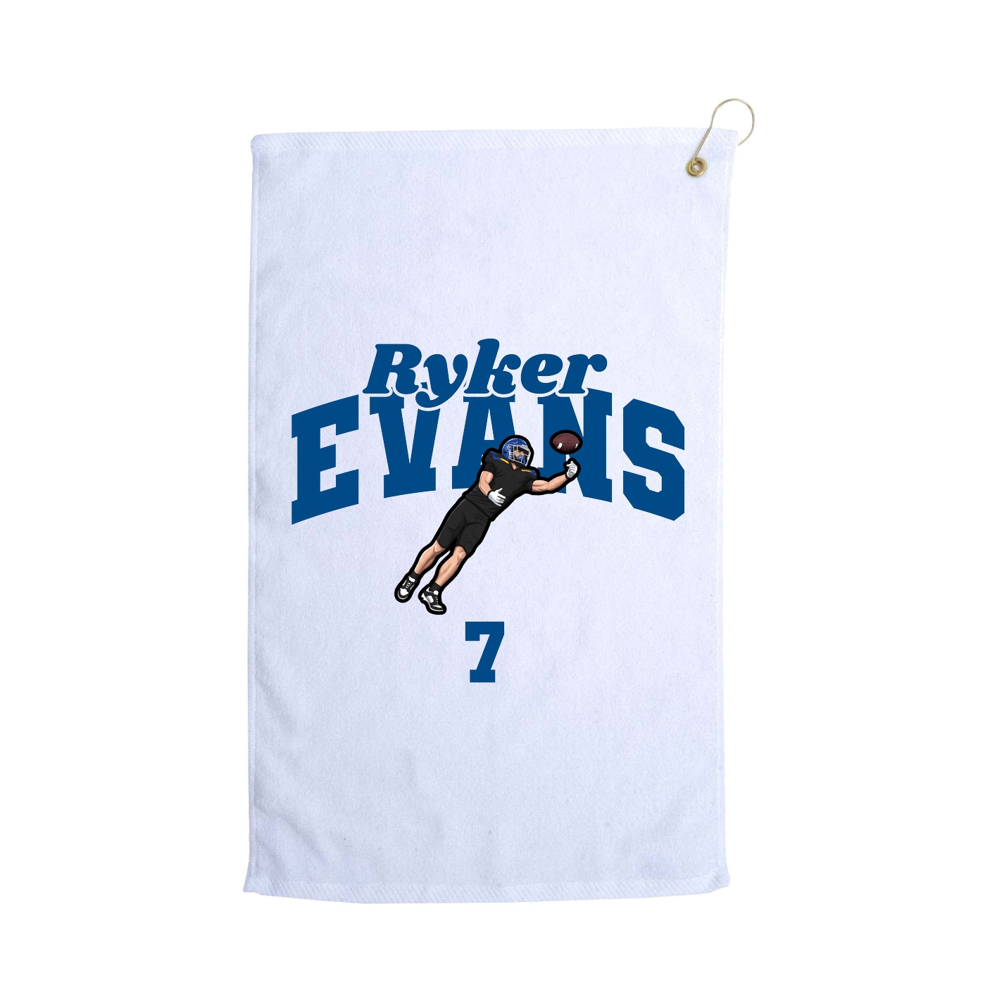 Golf Towel — Signature Arch in White