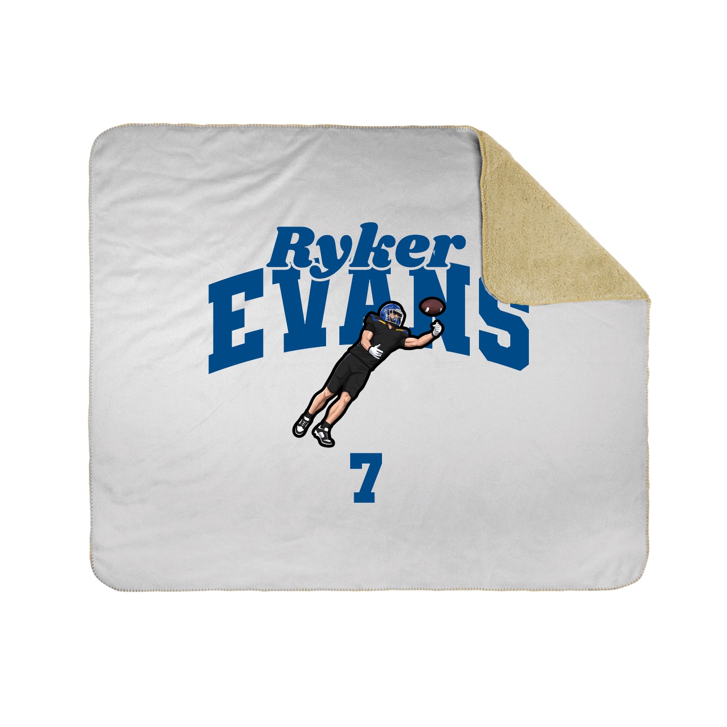 Throw Blanket — Signature Arch in White