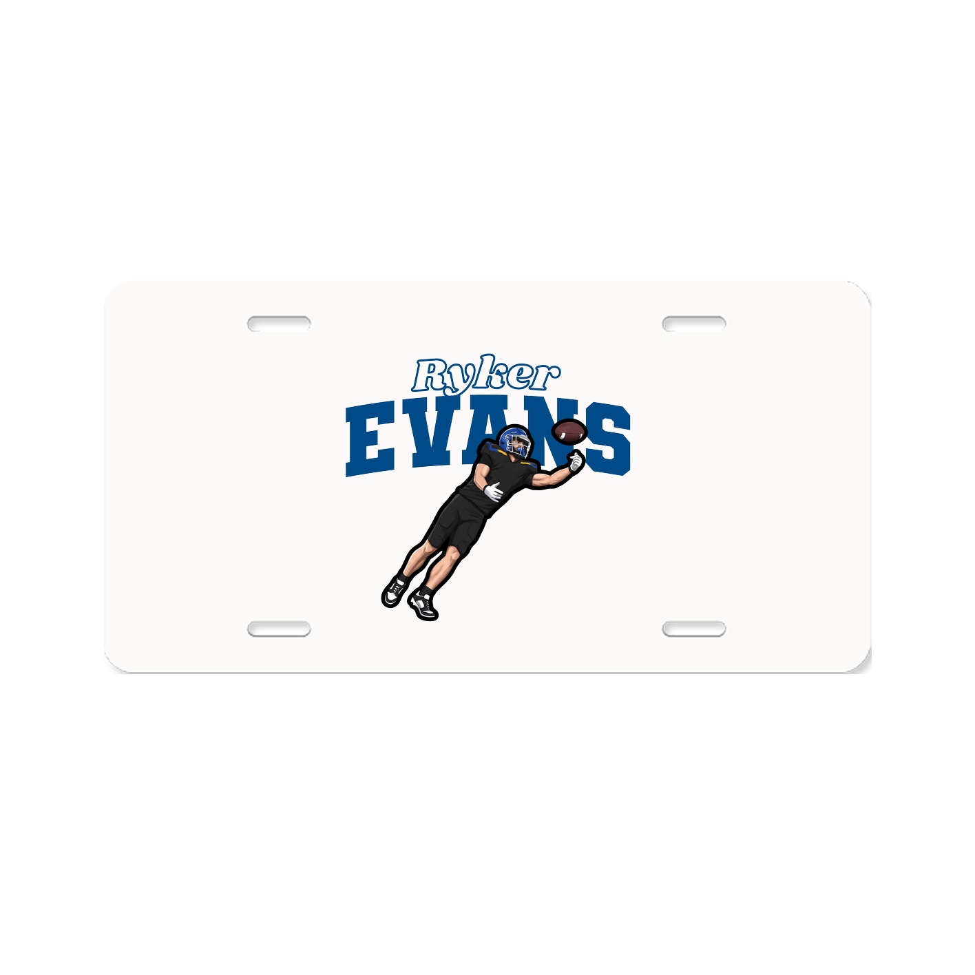 License Plate — Name Arch in Classic