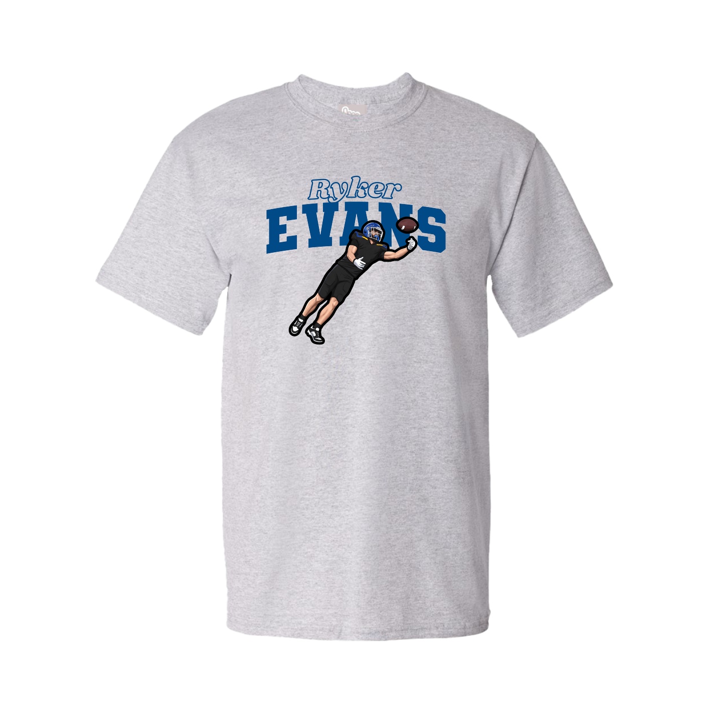 Youth Tee — Name Arch in Grey