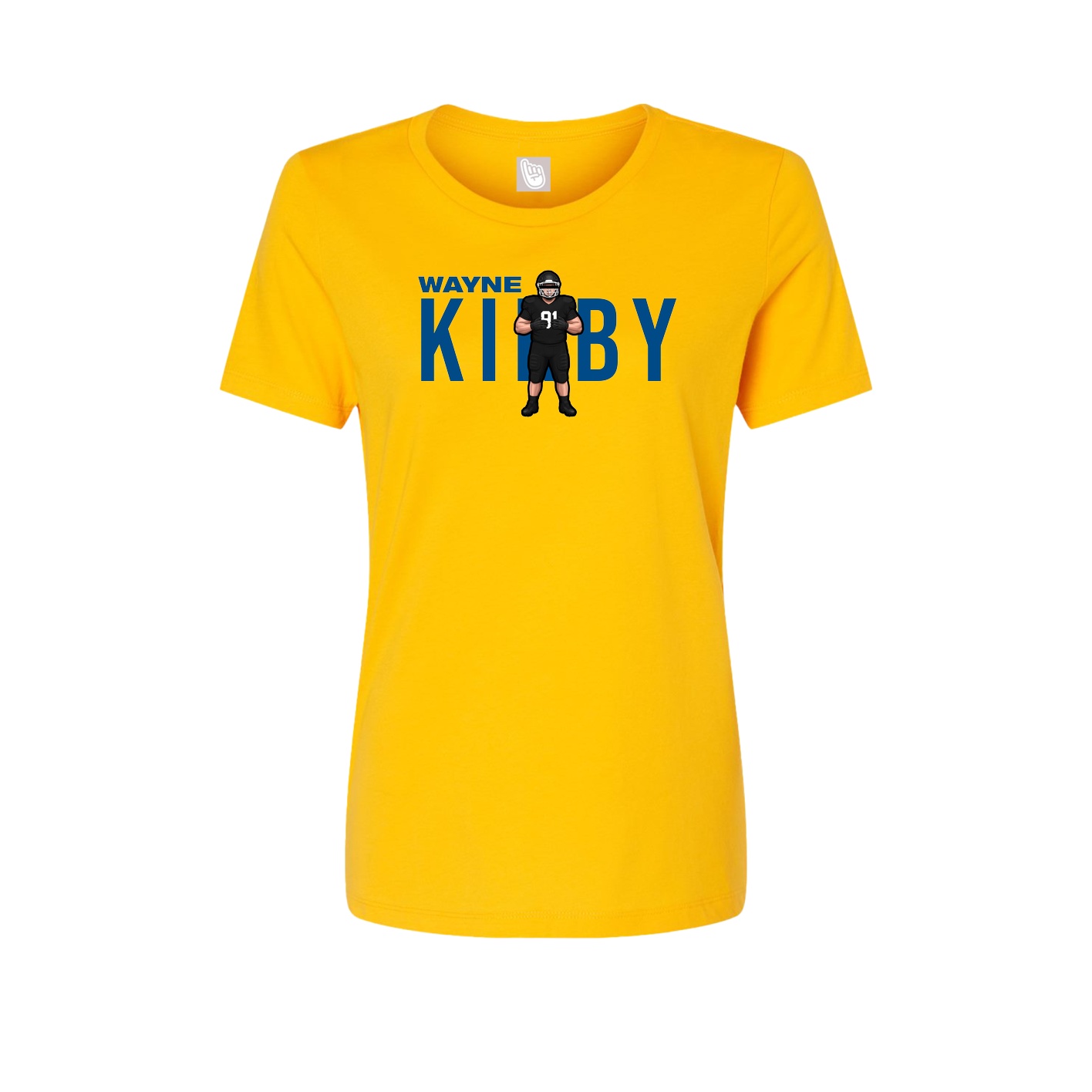 Fitted Women's Tee — Player Name in Gold