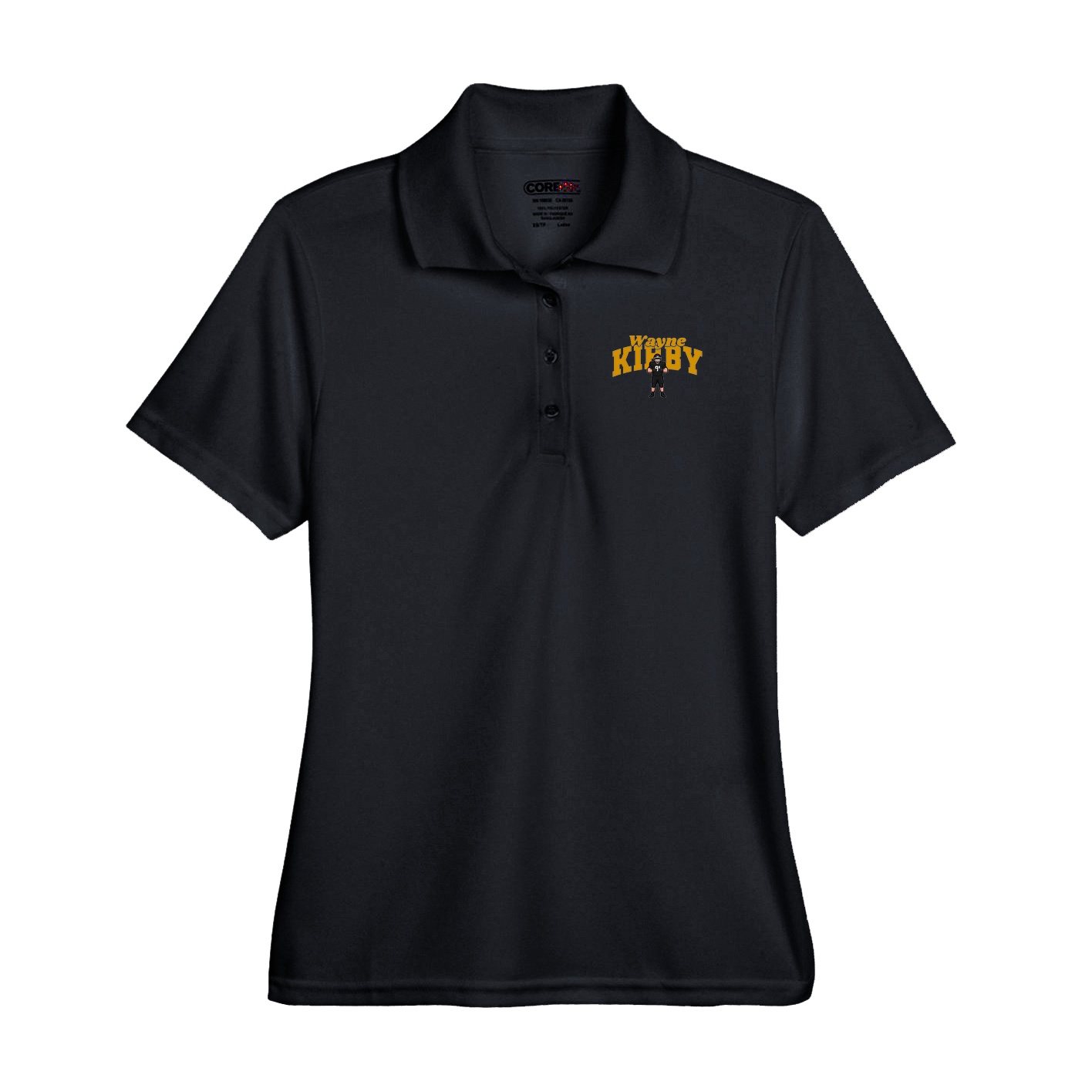 Performance Polo — Signature Arch in Black