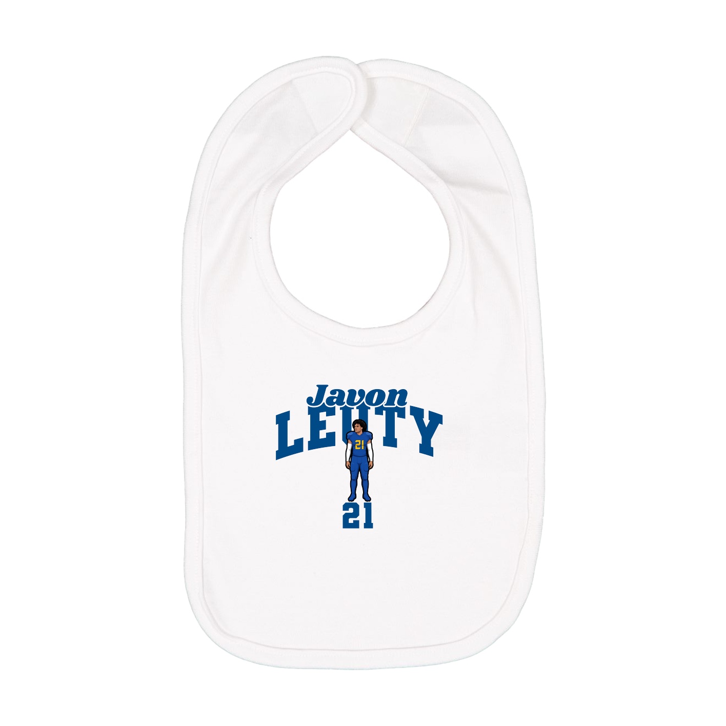 Infant Bib — Signature Arch in White
