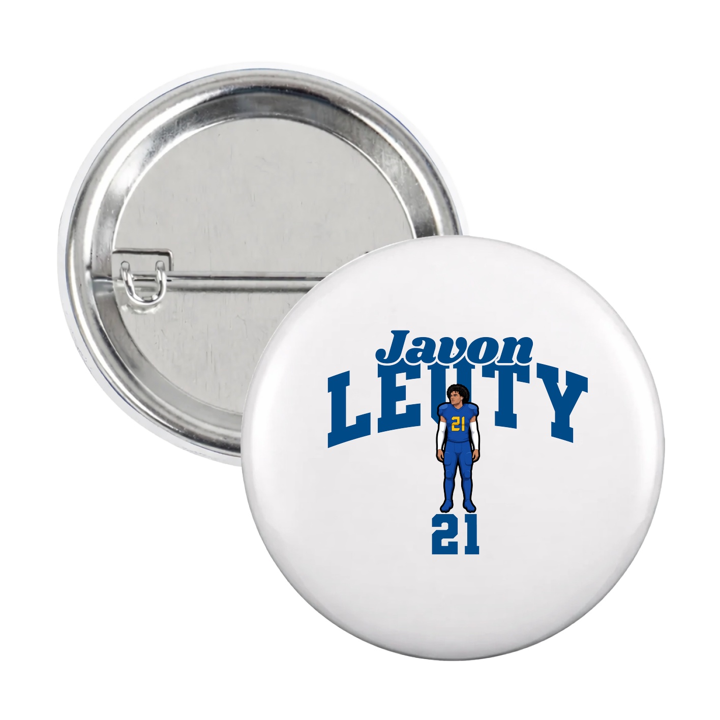 Game Day Button — Signature Arch in White