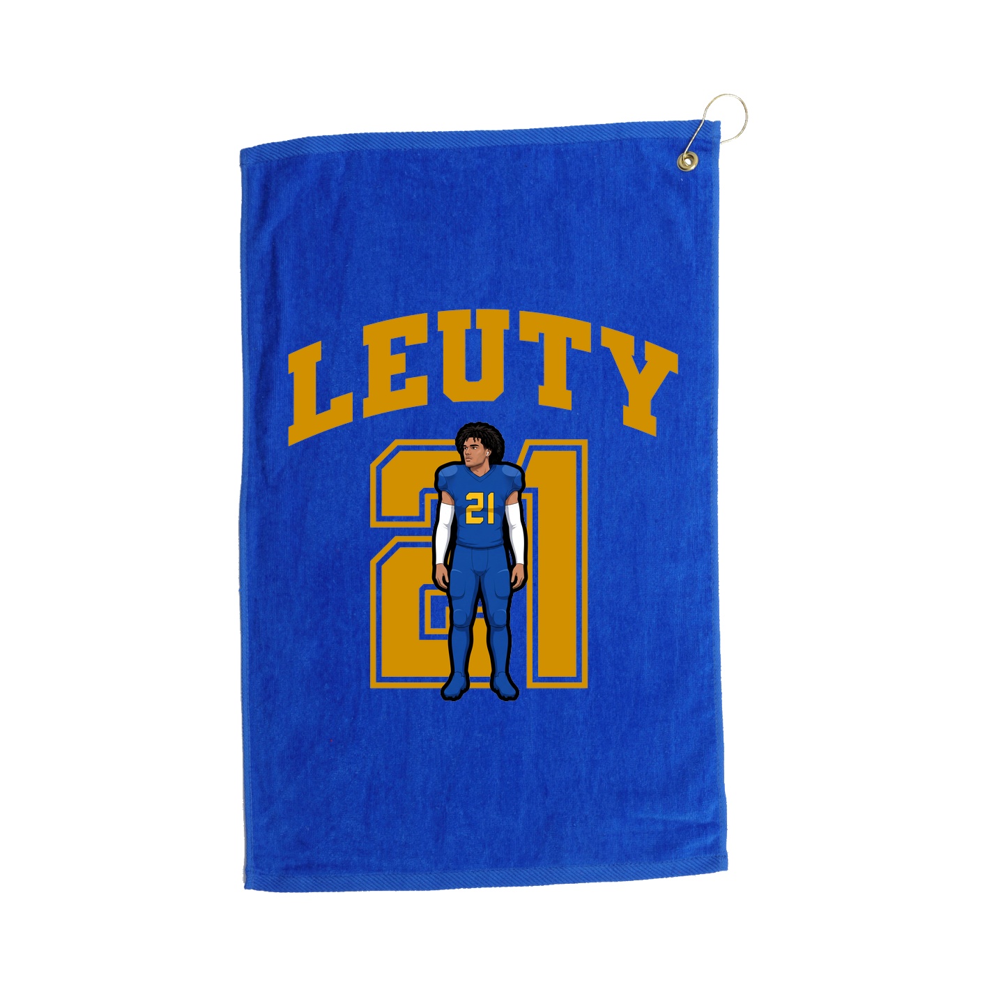 Golf Towel — Number in Royal