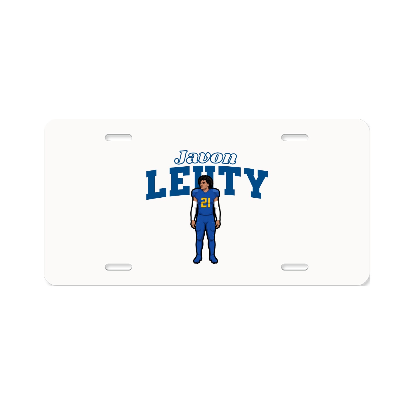 License Plate — Name Arch in Classic