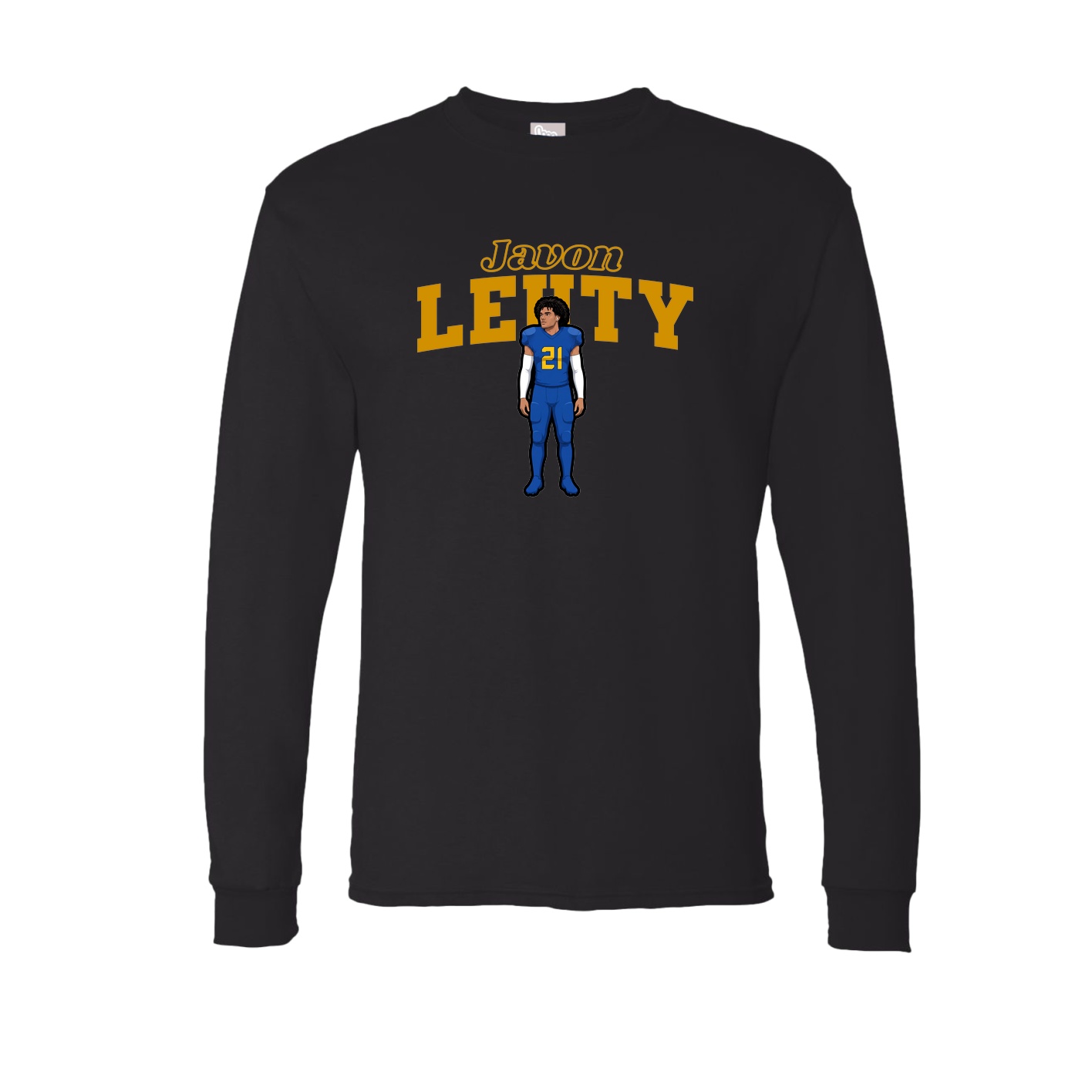 Long Sleeve Tee — Name Arch in Black
