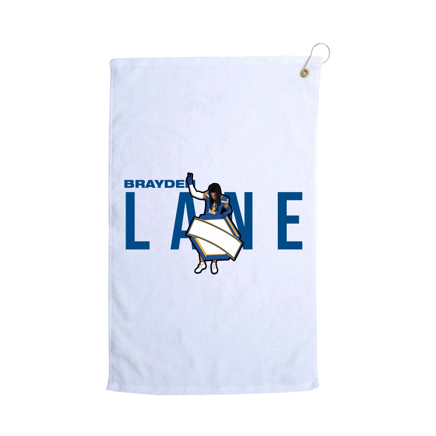 Golf Towel — Player Name in White