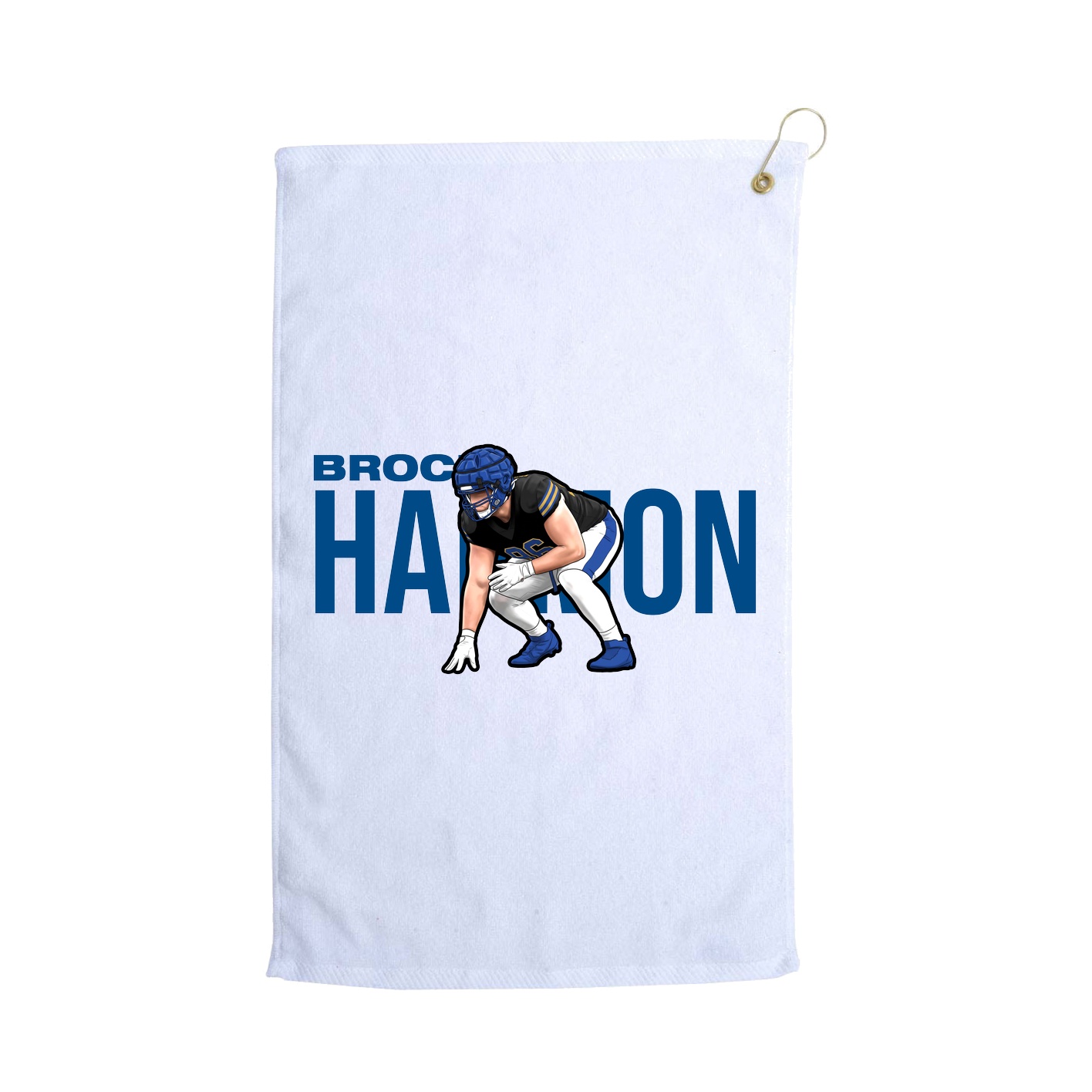 Golf Towel — Player Name in White
