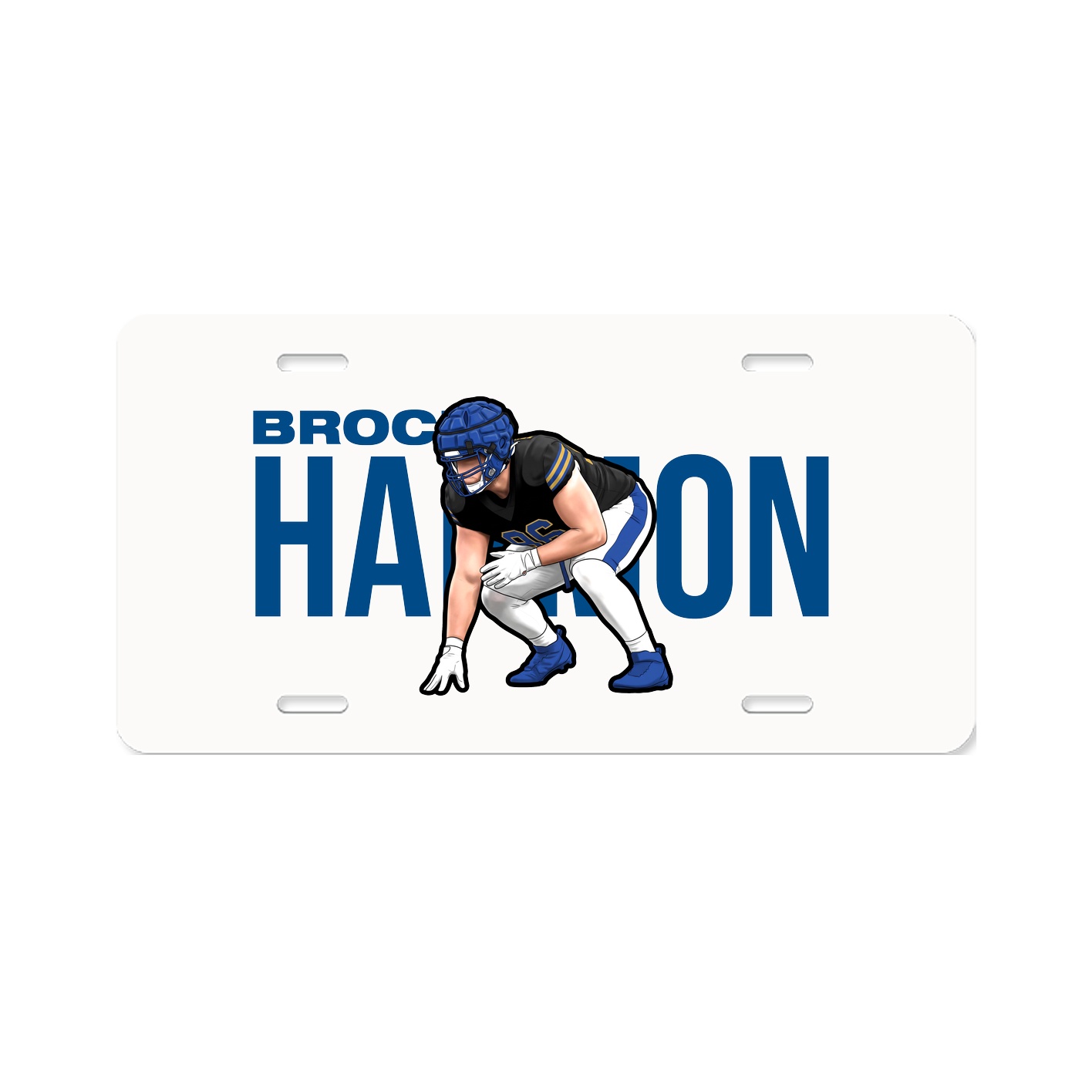 License Plate — Player Name in Classic