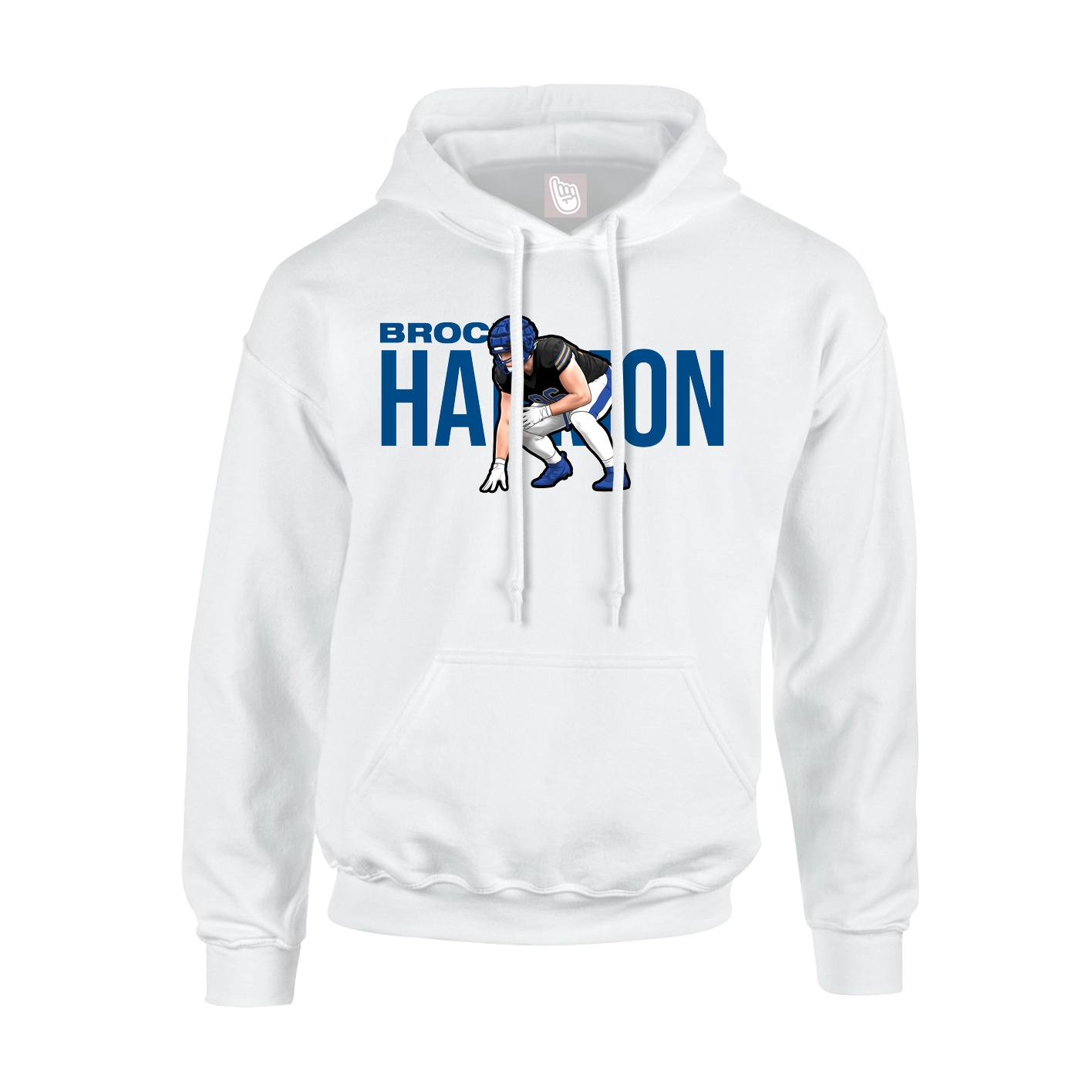 Hoodie — Player Name in White