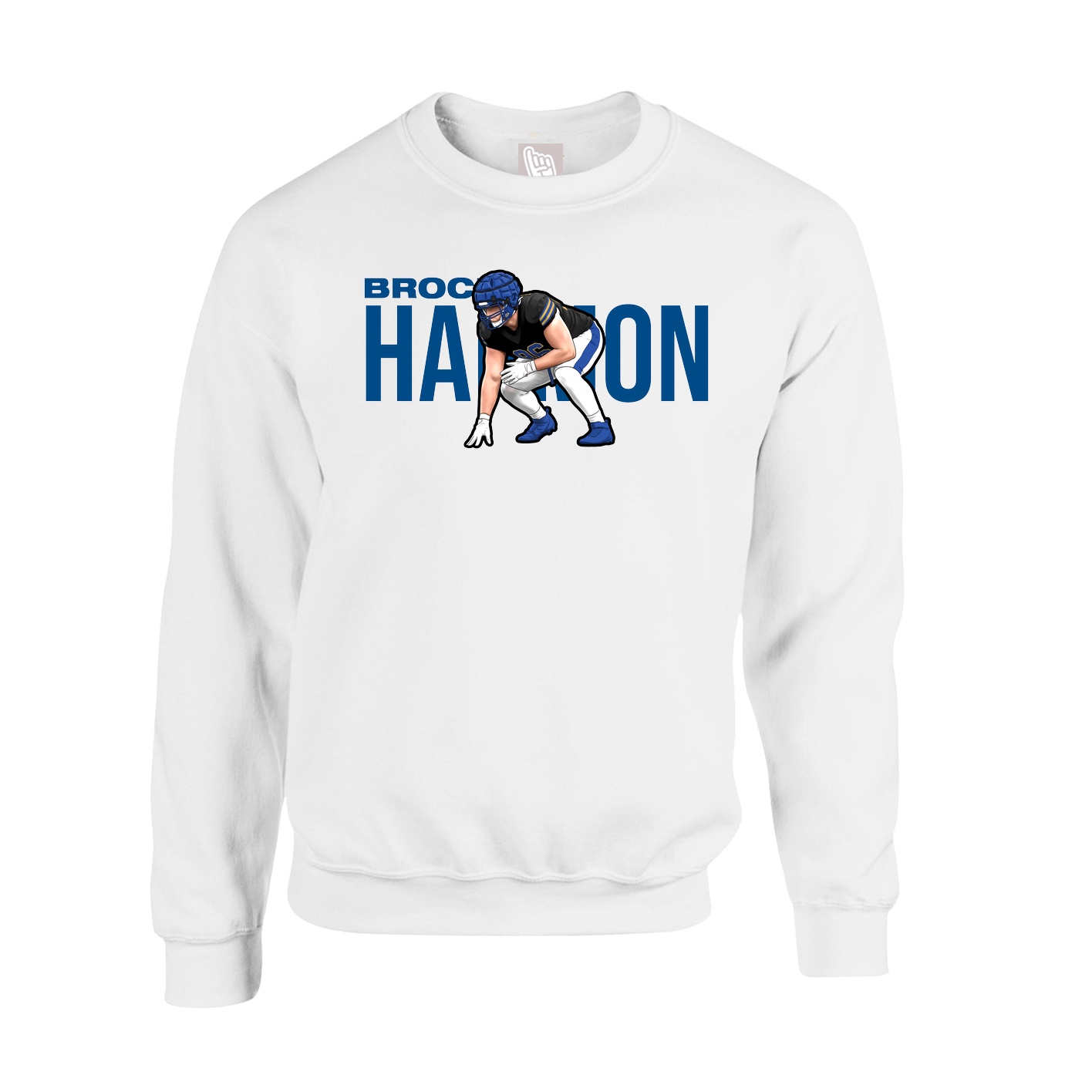 Fleece Crew — Player Name in White