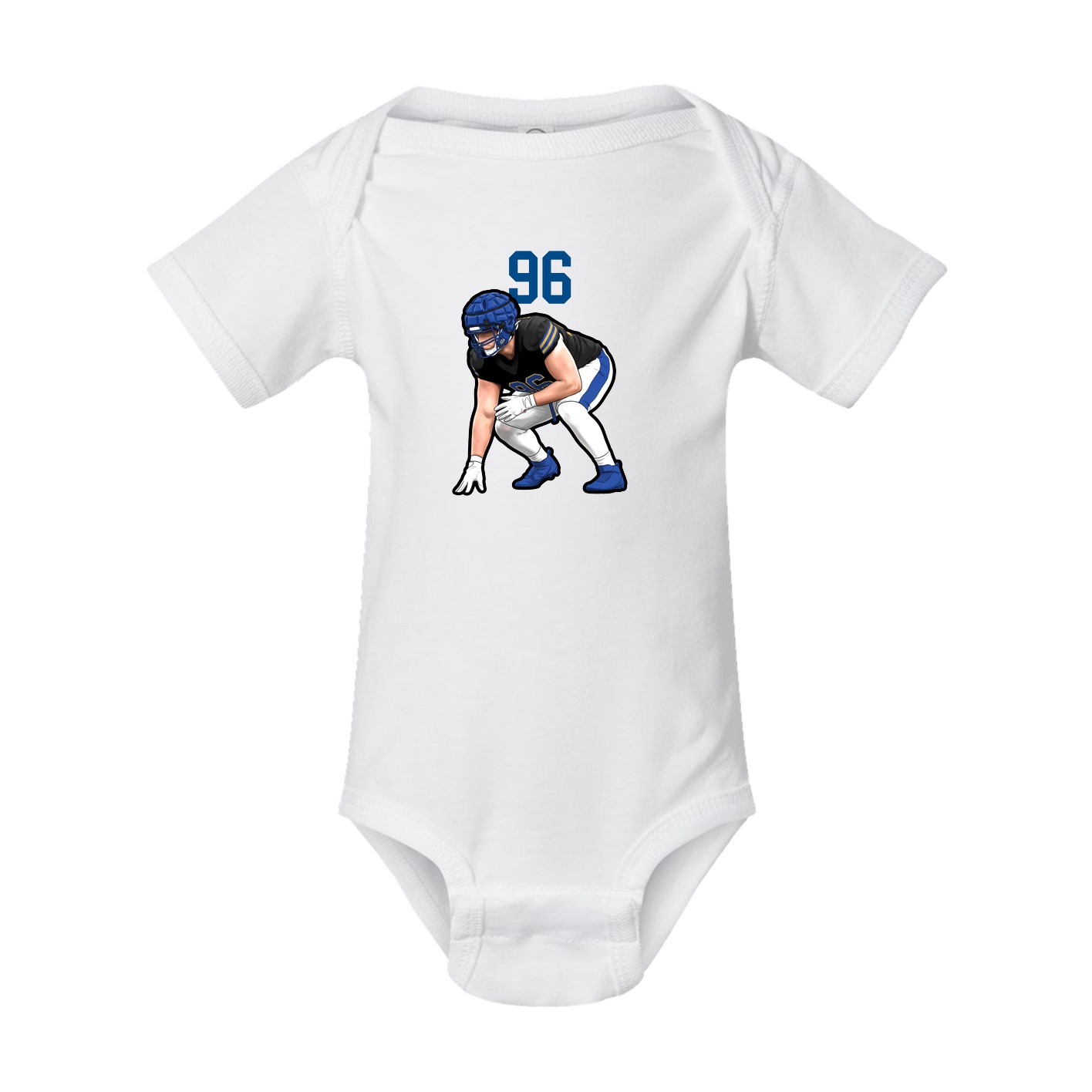 Baby Onesie — Number Top in White