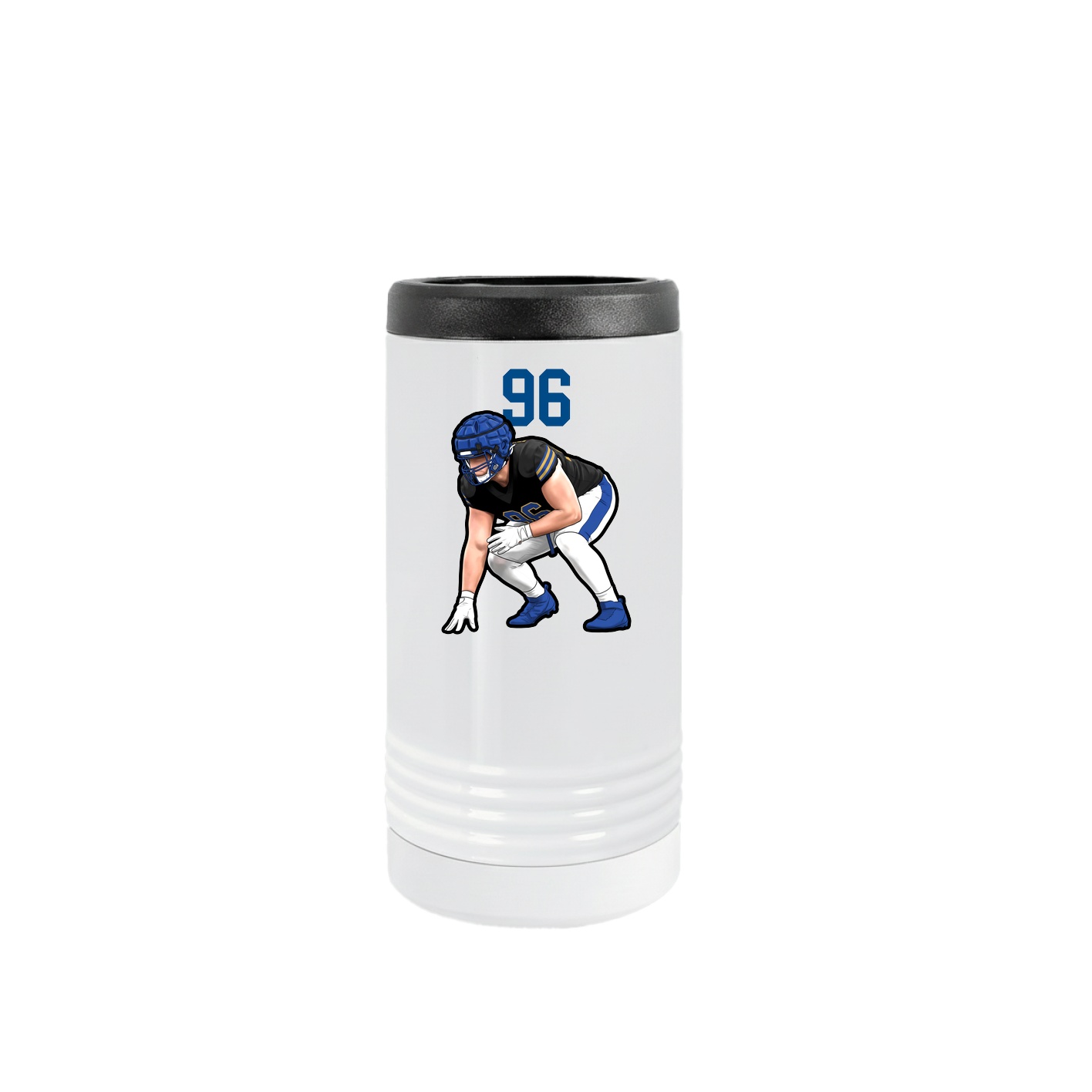 Slim Beverage Holder — Number Top in White