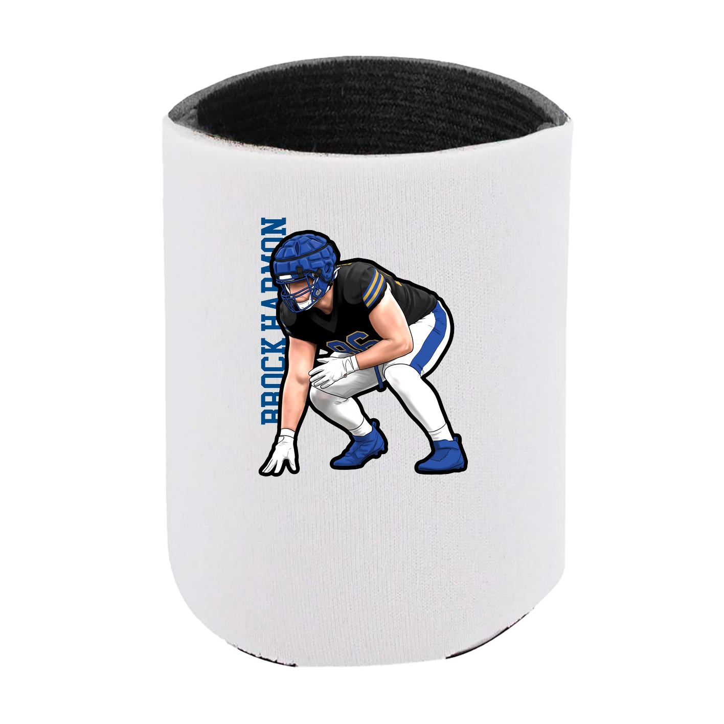 Can Holder — Name Vertical in White