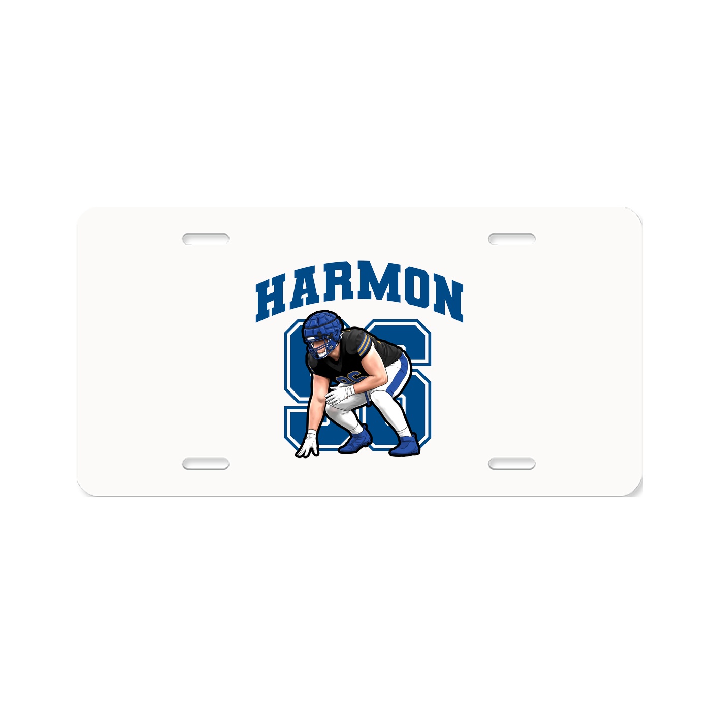 License Plate — Number in Classic