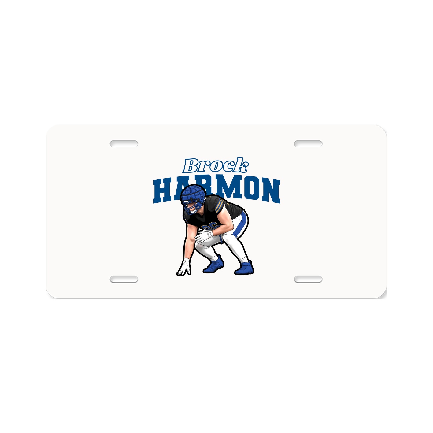 License Plate — Name Arch in Classic
