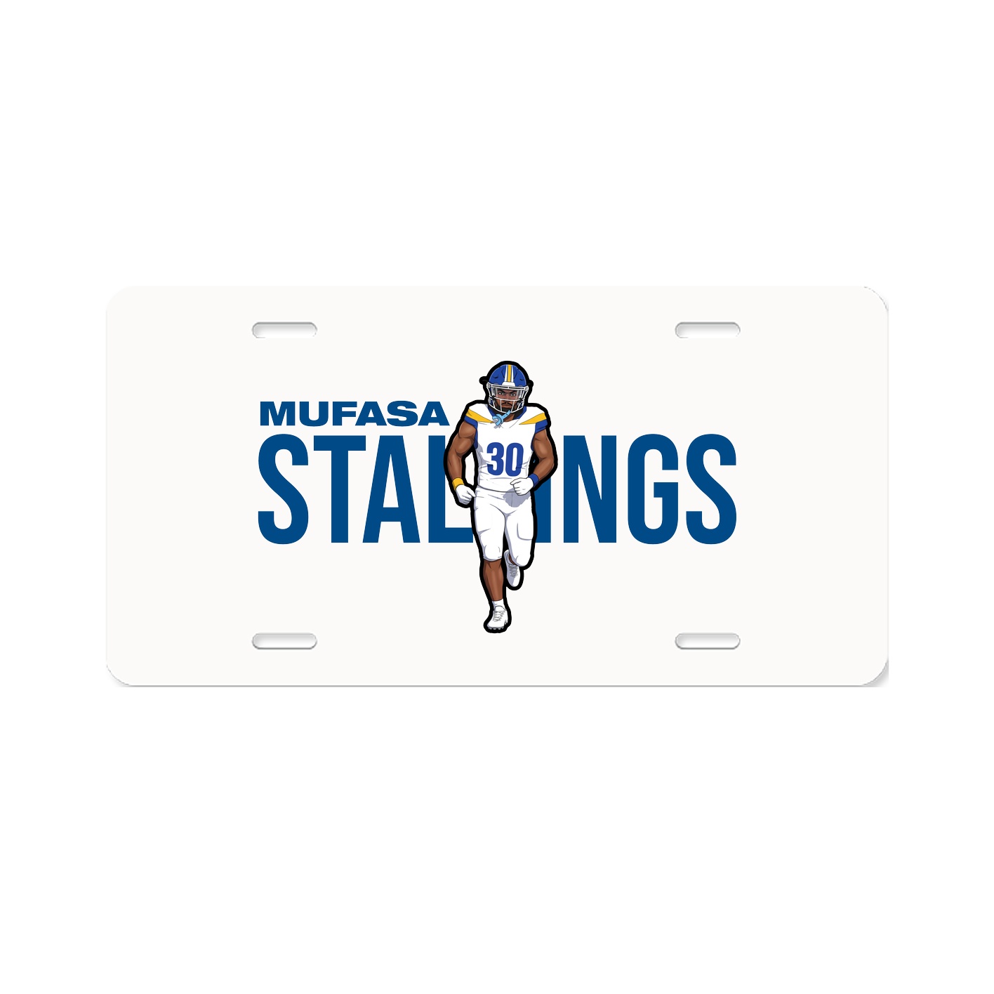 License Plate — Player Name in Classic