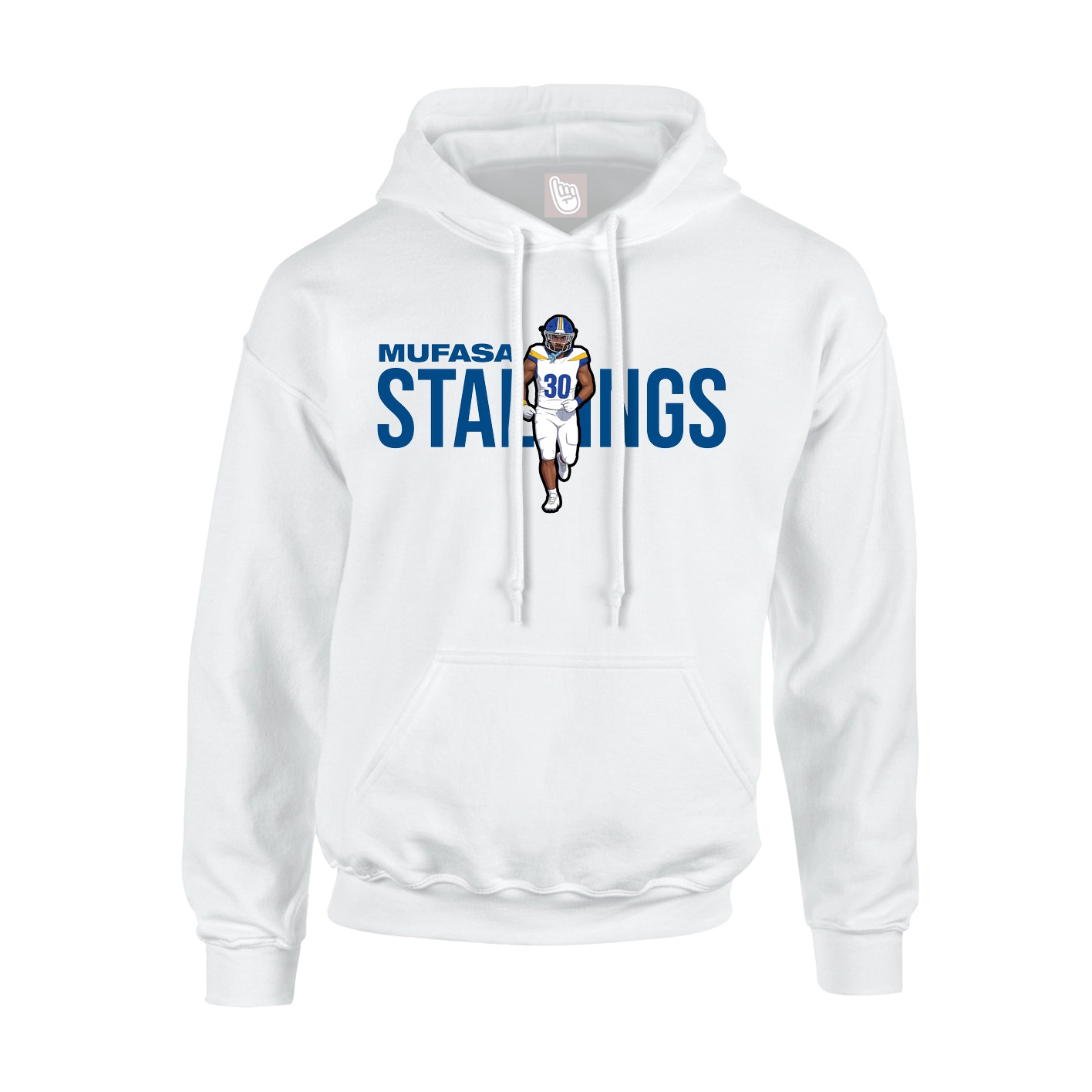 Youth Hoodie — Player Name in White
