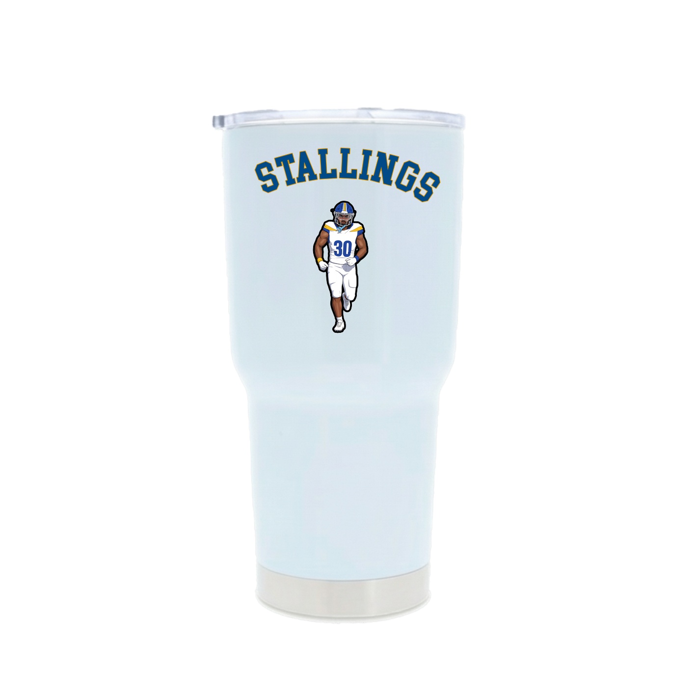 30oz Stainless Steel Tumbler — Shirsey Arch in White