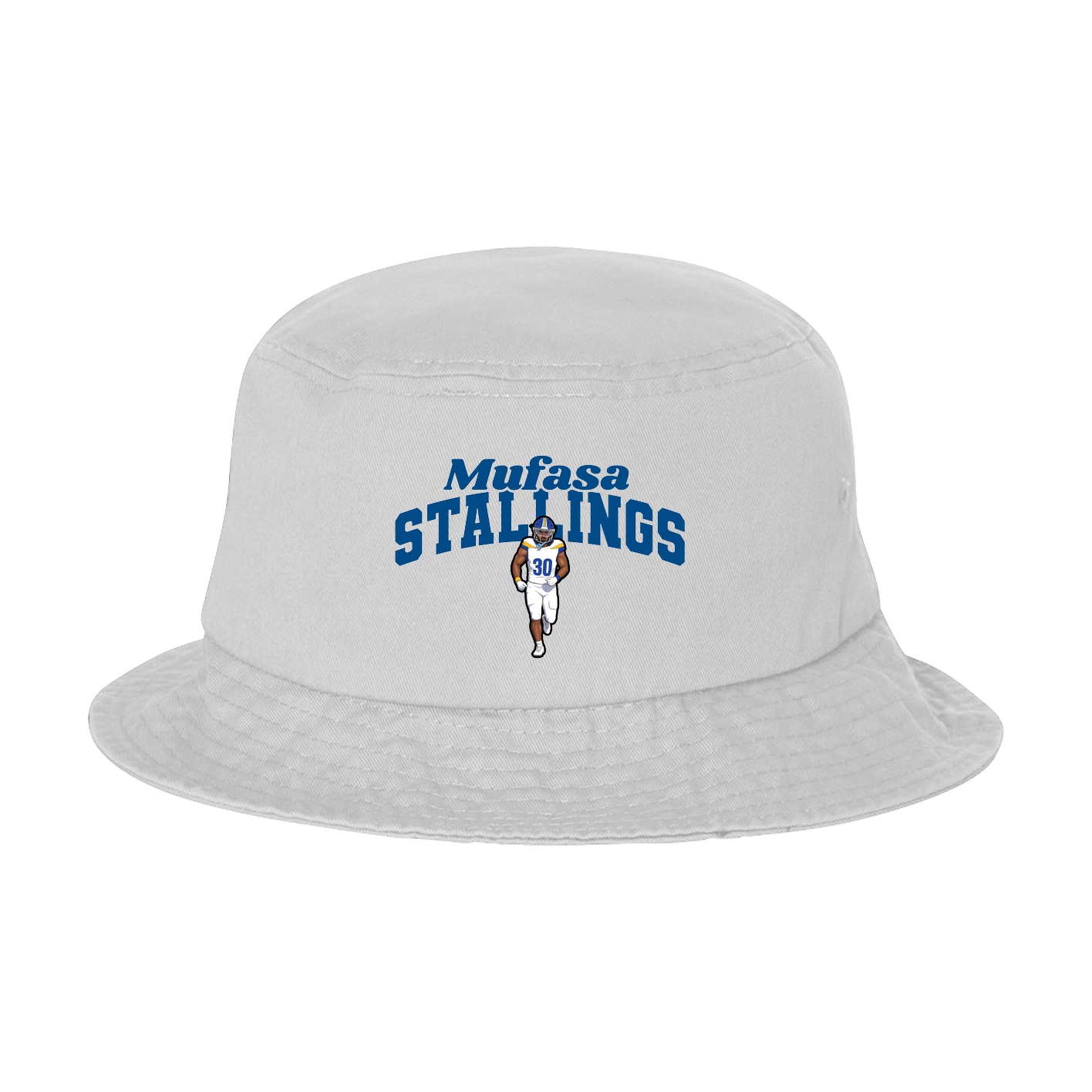 Bucket Cap — Signature Arch in White