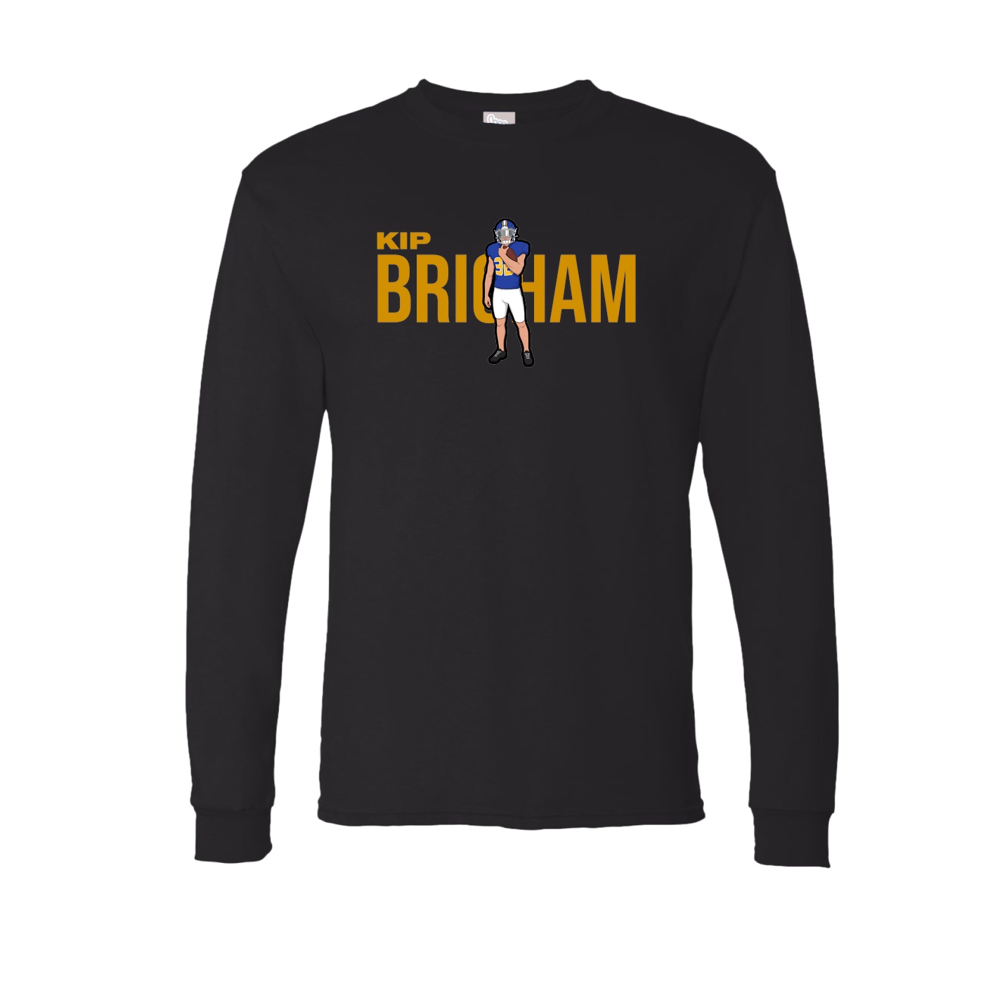 Long Sleeve Tee — Player Name in Black