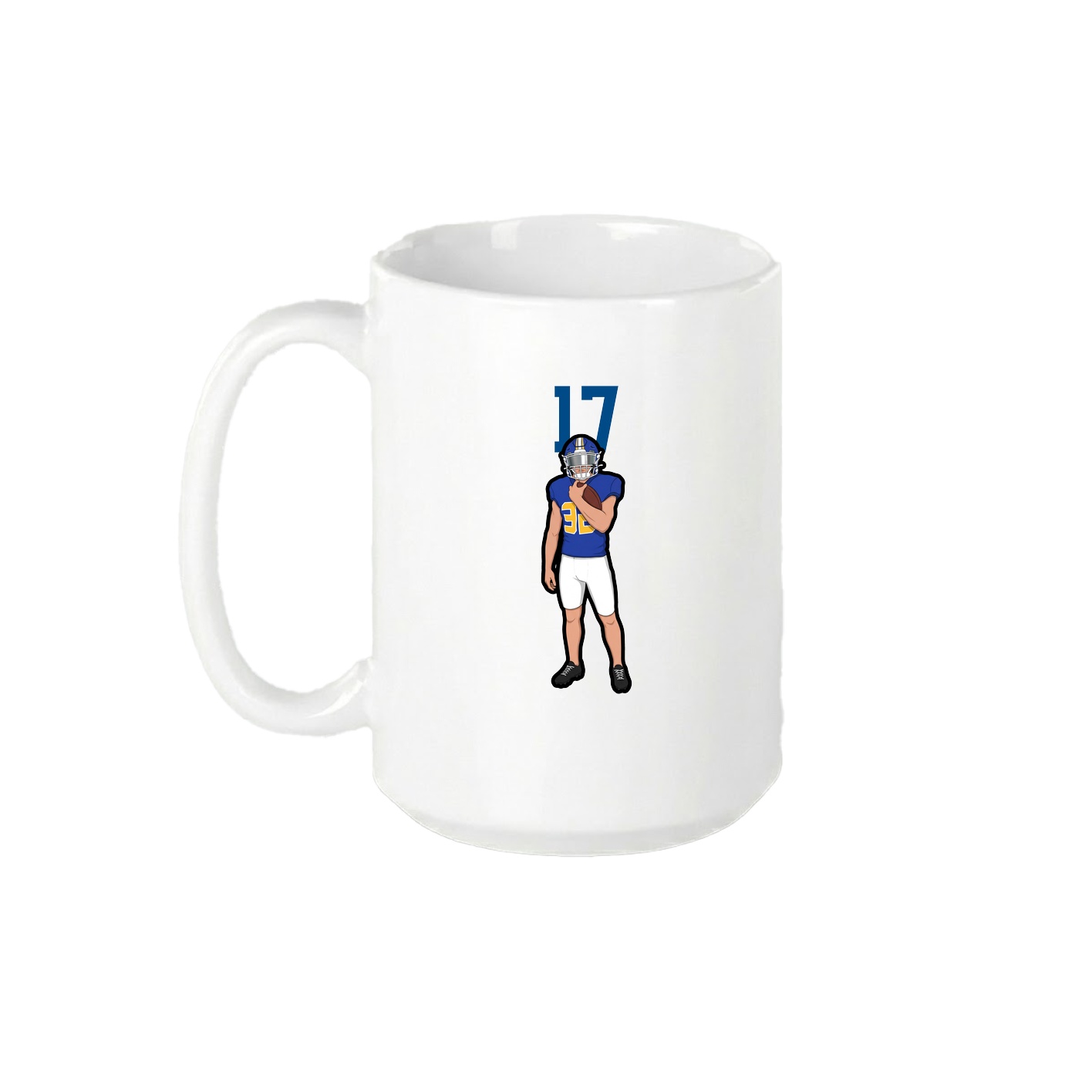 15oz Coffee Mug — Number Top in White