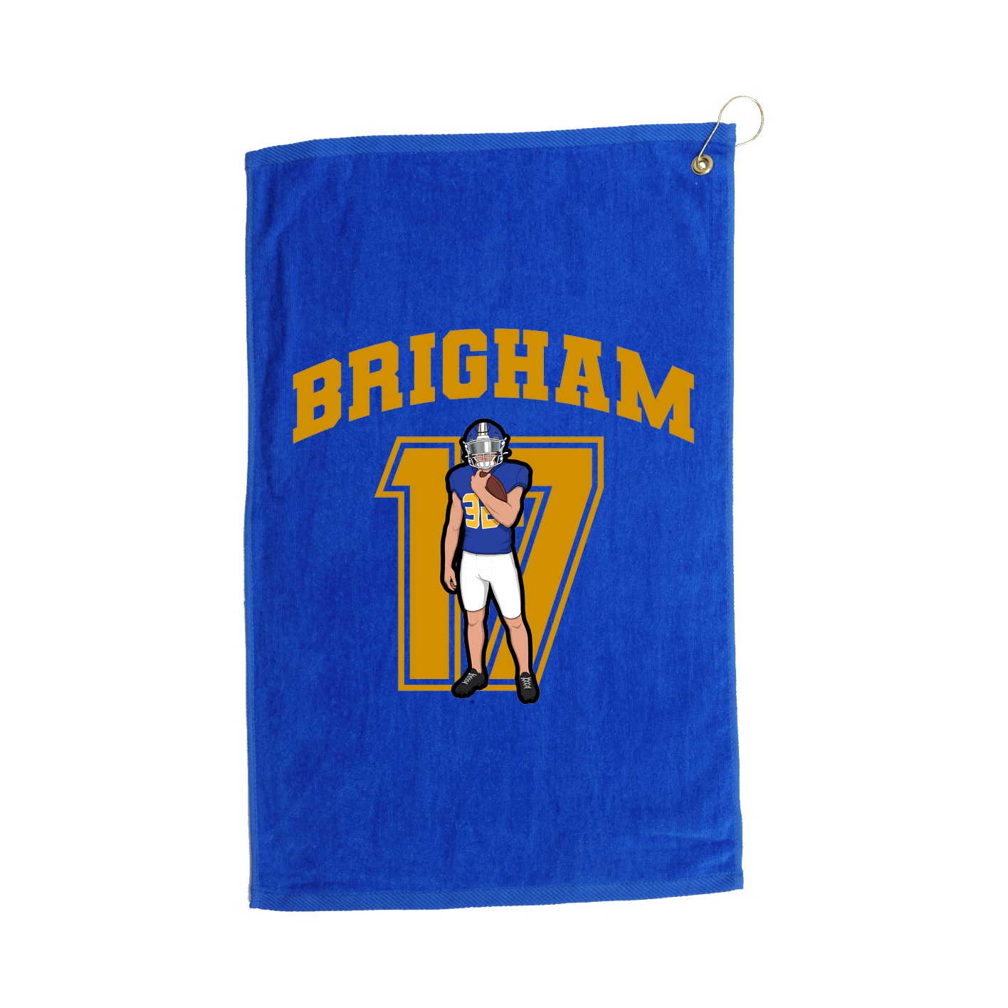 Golf Towel — Number in Royal