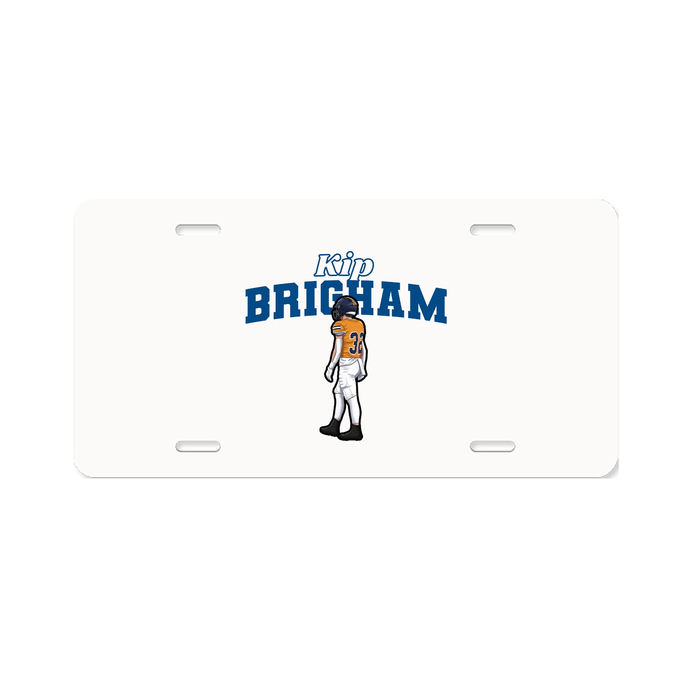 License Plate — Name Arch in Classic