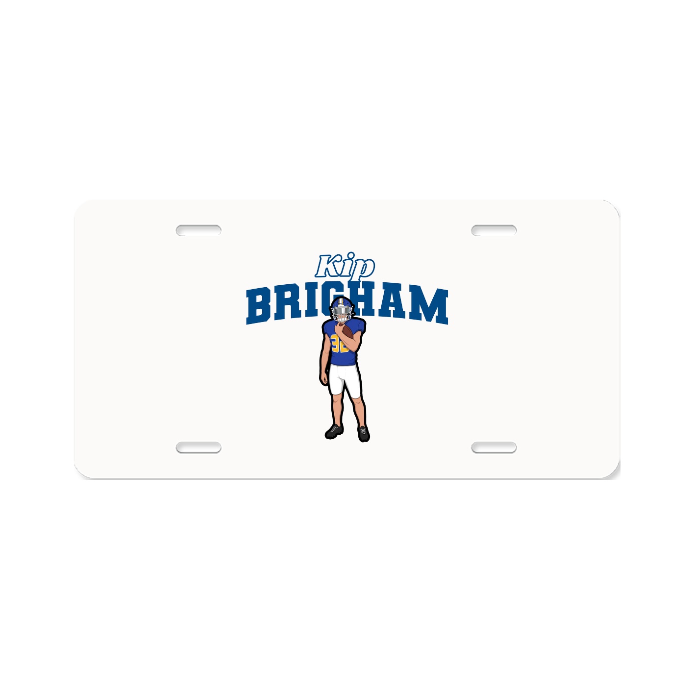 License Plate — Name Arch in Classic