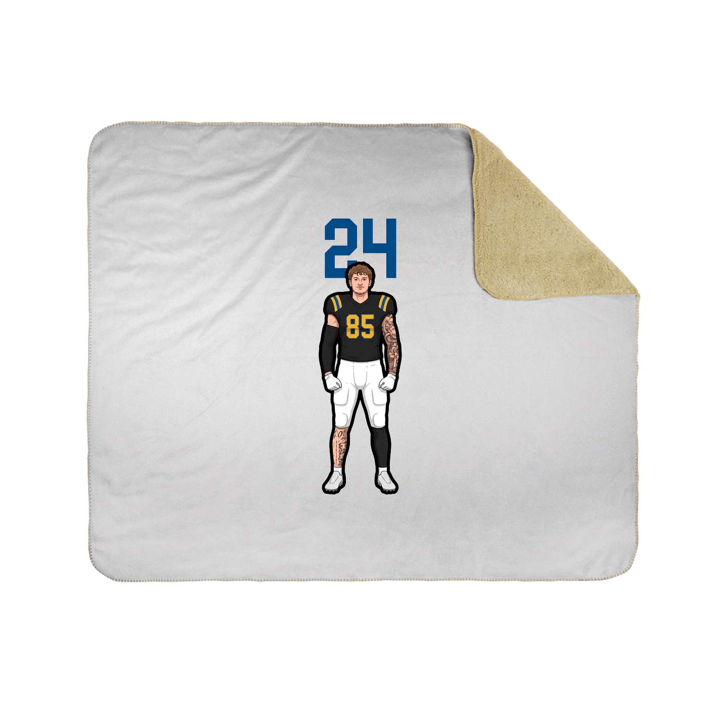 50x60 Sherpa Lined Throw Blanket