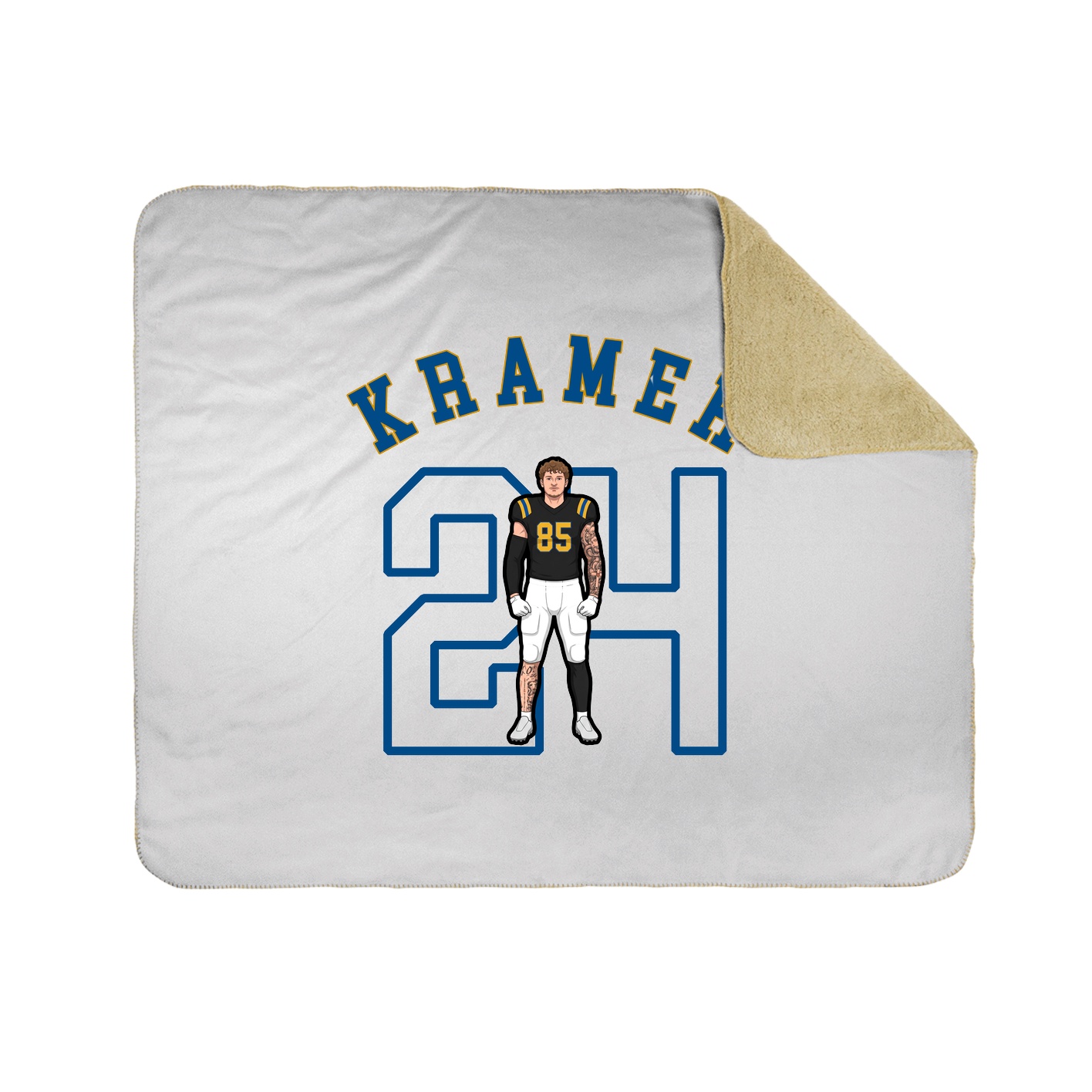 50x60 Sherpa Lined Throw Blanket