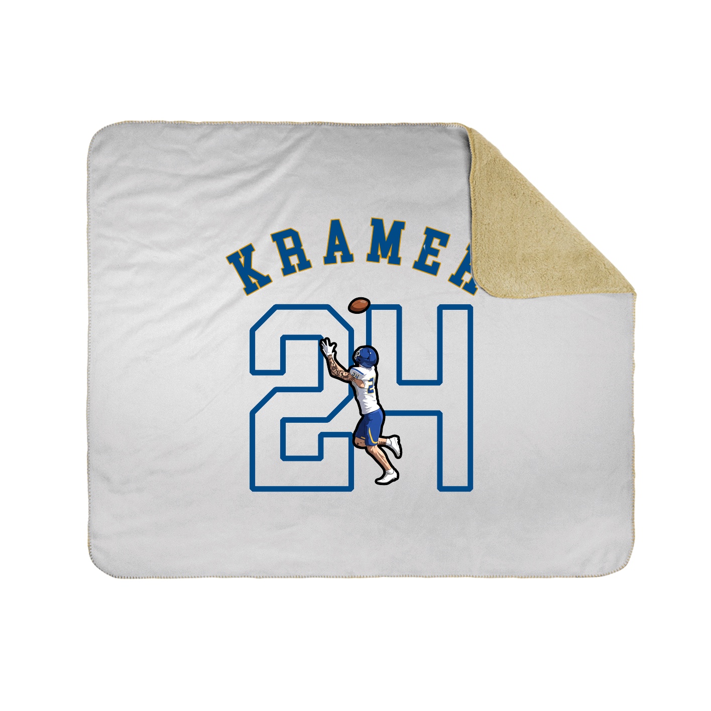 50x60 Sherpa Lined Throw Blanket