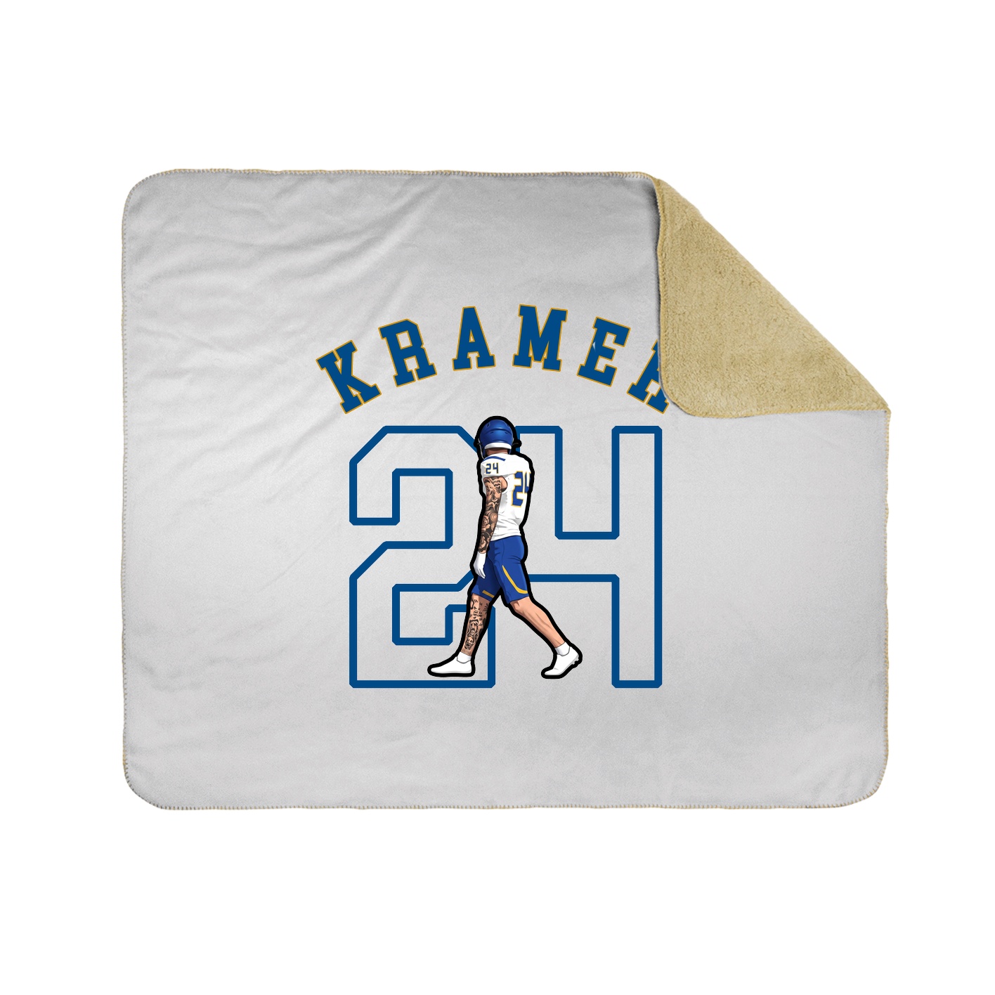 50x60 Sherpa Lined Throw Blanket